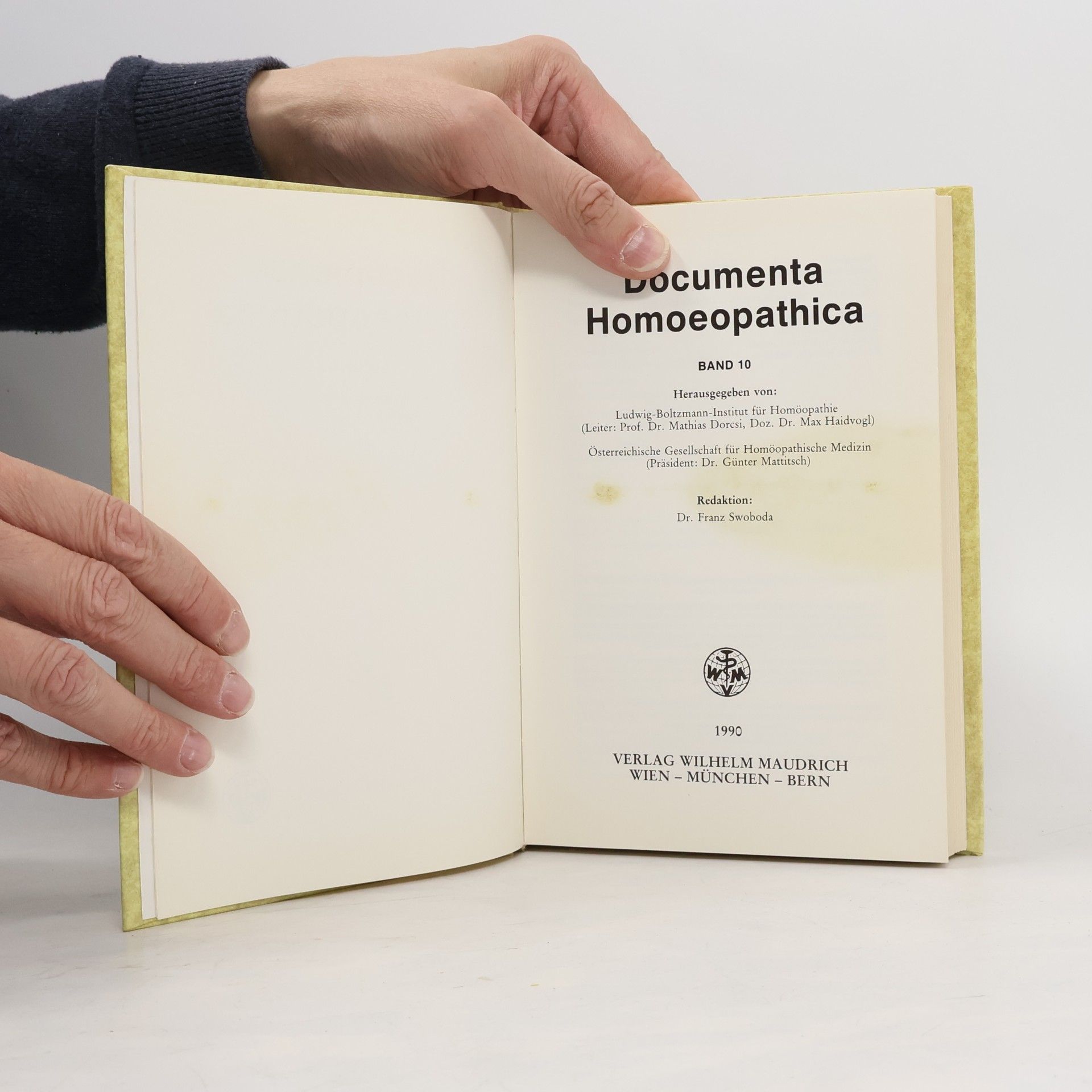 Mathias Dorcsi Documenta homoeopathica / Documenta Homoeopathica