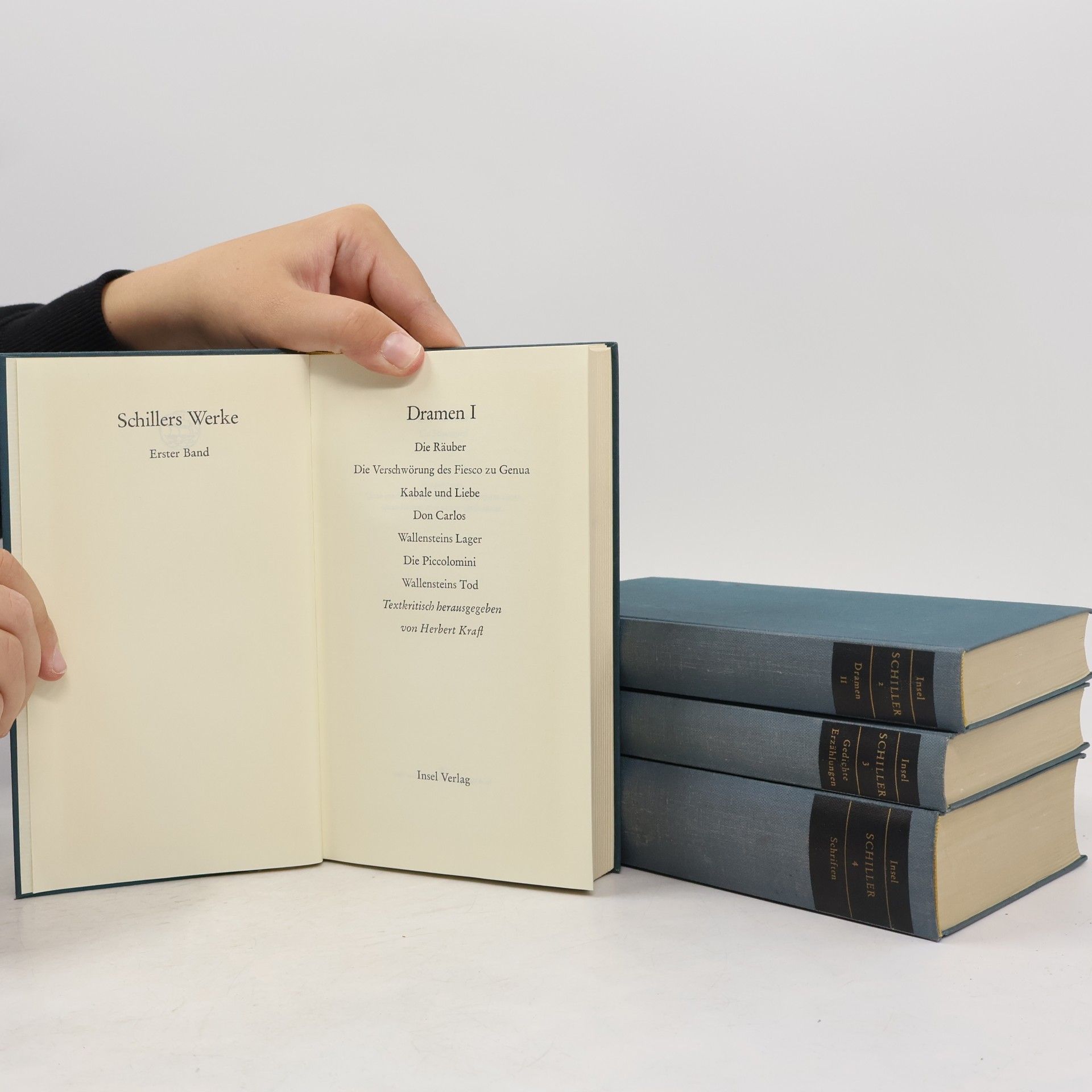 Friedrich Schiller Schiller I.-IV. Dramen, Gedichte Erzählungen, Schriften