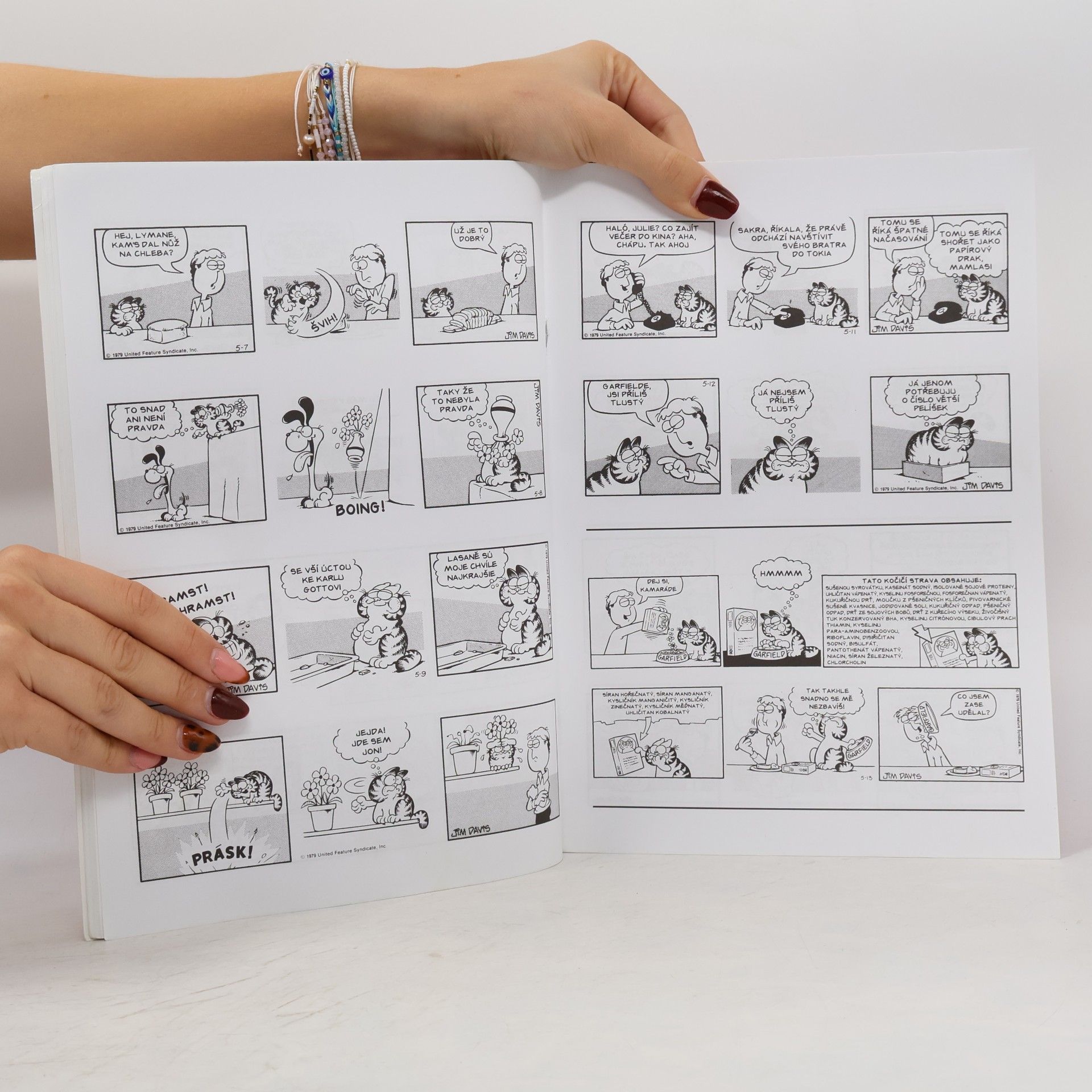 Jim Davis Garfield přibírá na váze