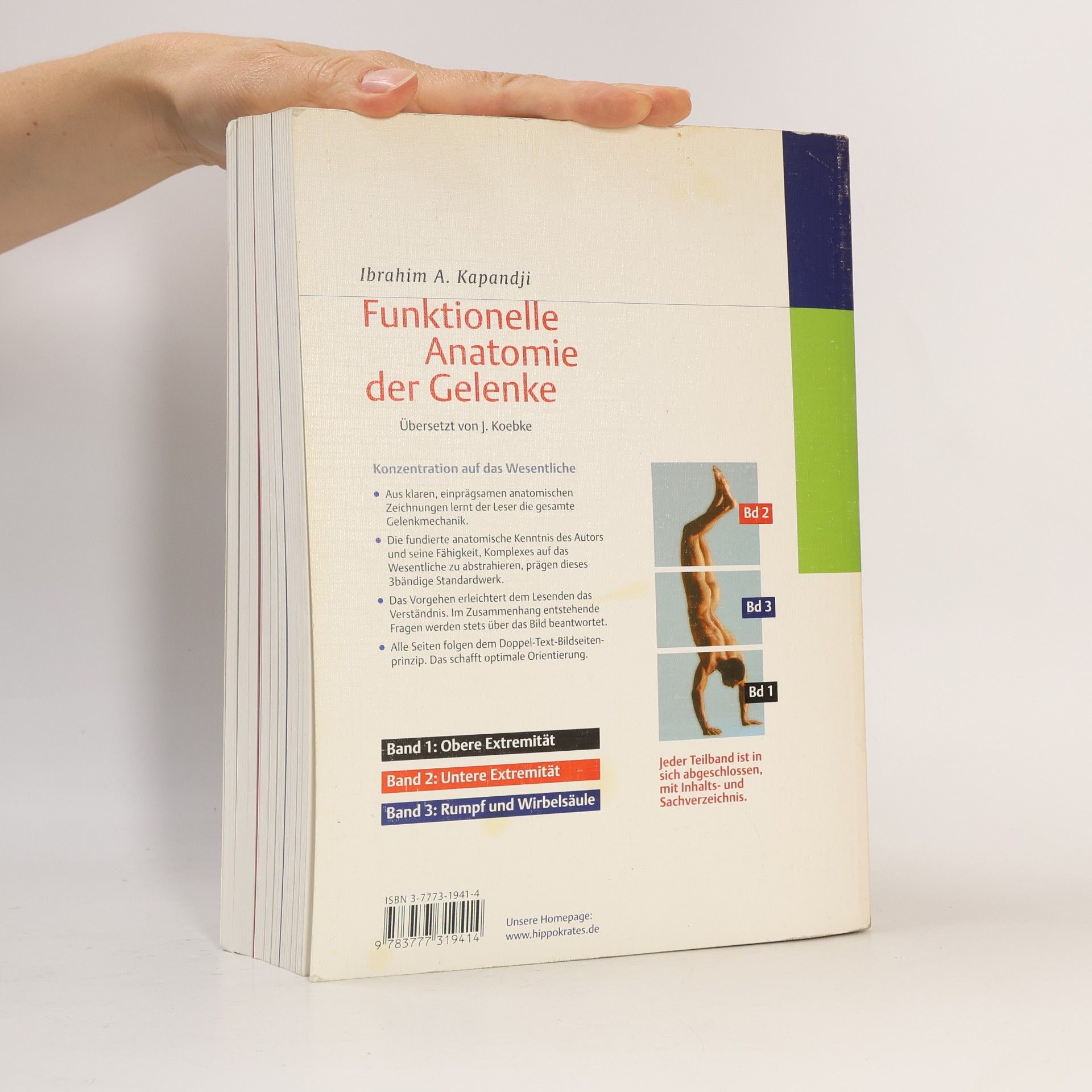 Adalbert Ibrahim Kapandji Funktionelle Anatomie der Gelenke