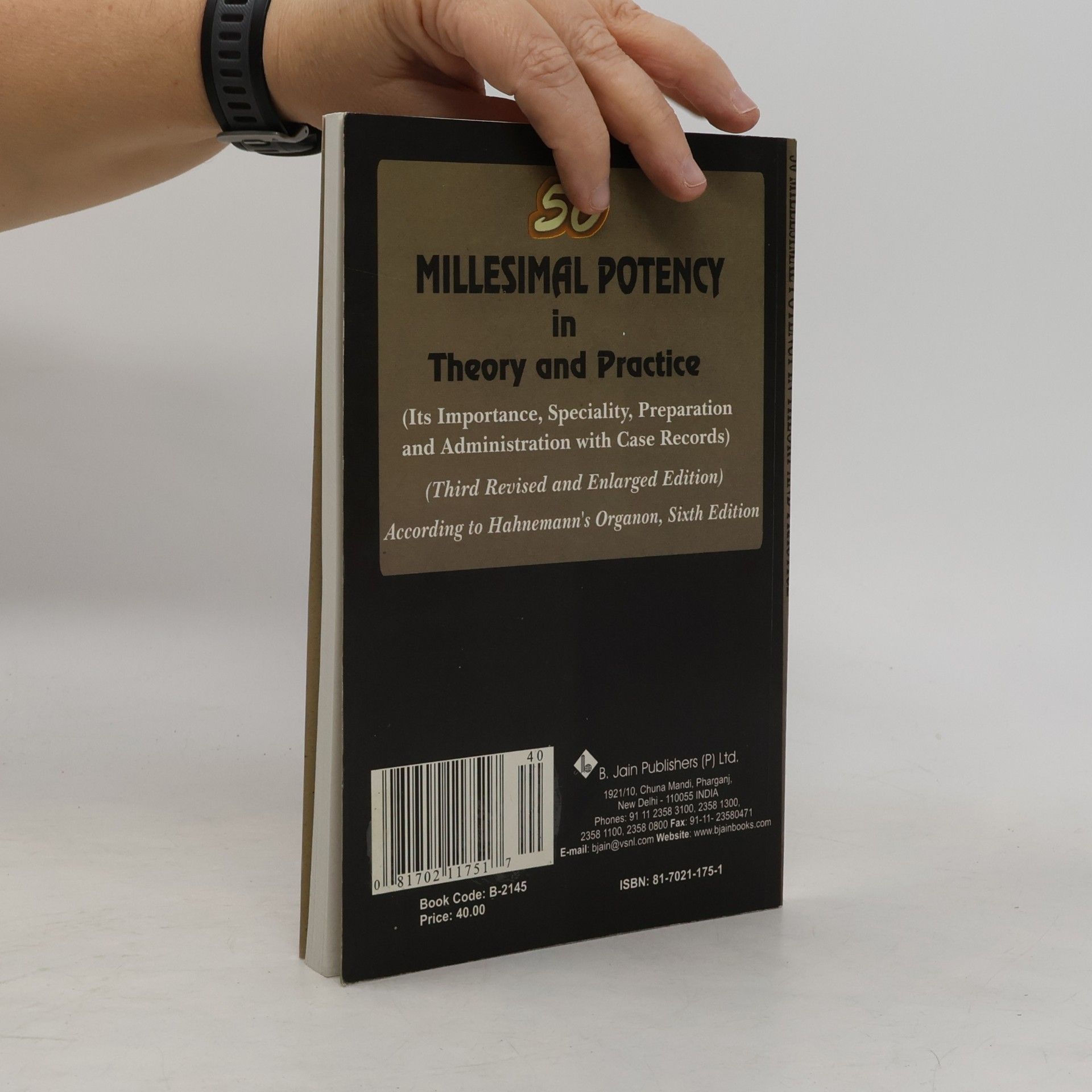 Harimohan Choudhury Fifty Millesimal Potency in Theory and Practice