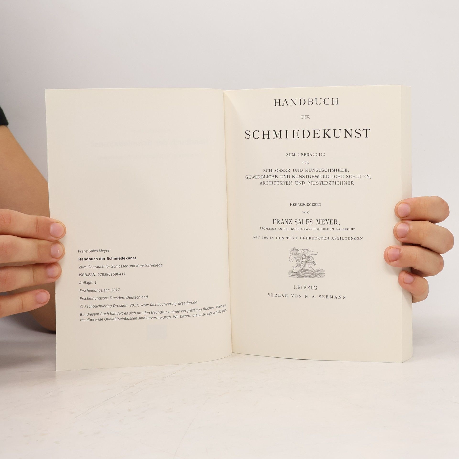 Franz Sales Meyer Handbuch der Schmiedekunst