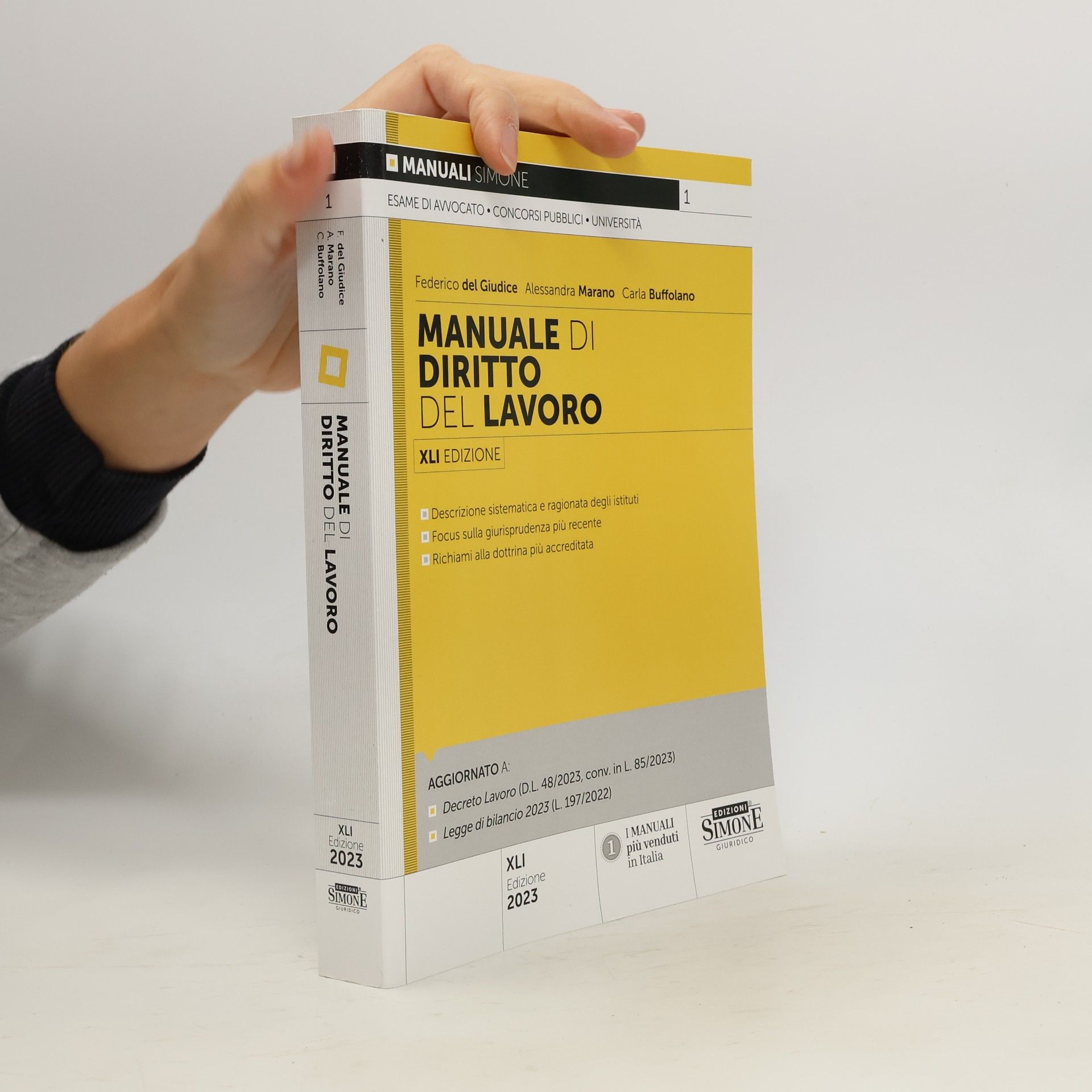 Mariarosaria Solombrino Manuali Simone. Esami, concorsi, formazione professionale - 1: Manuale di diritto del lavoro
