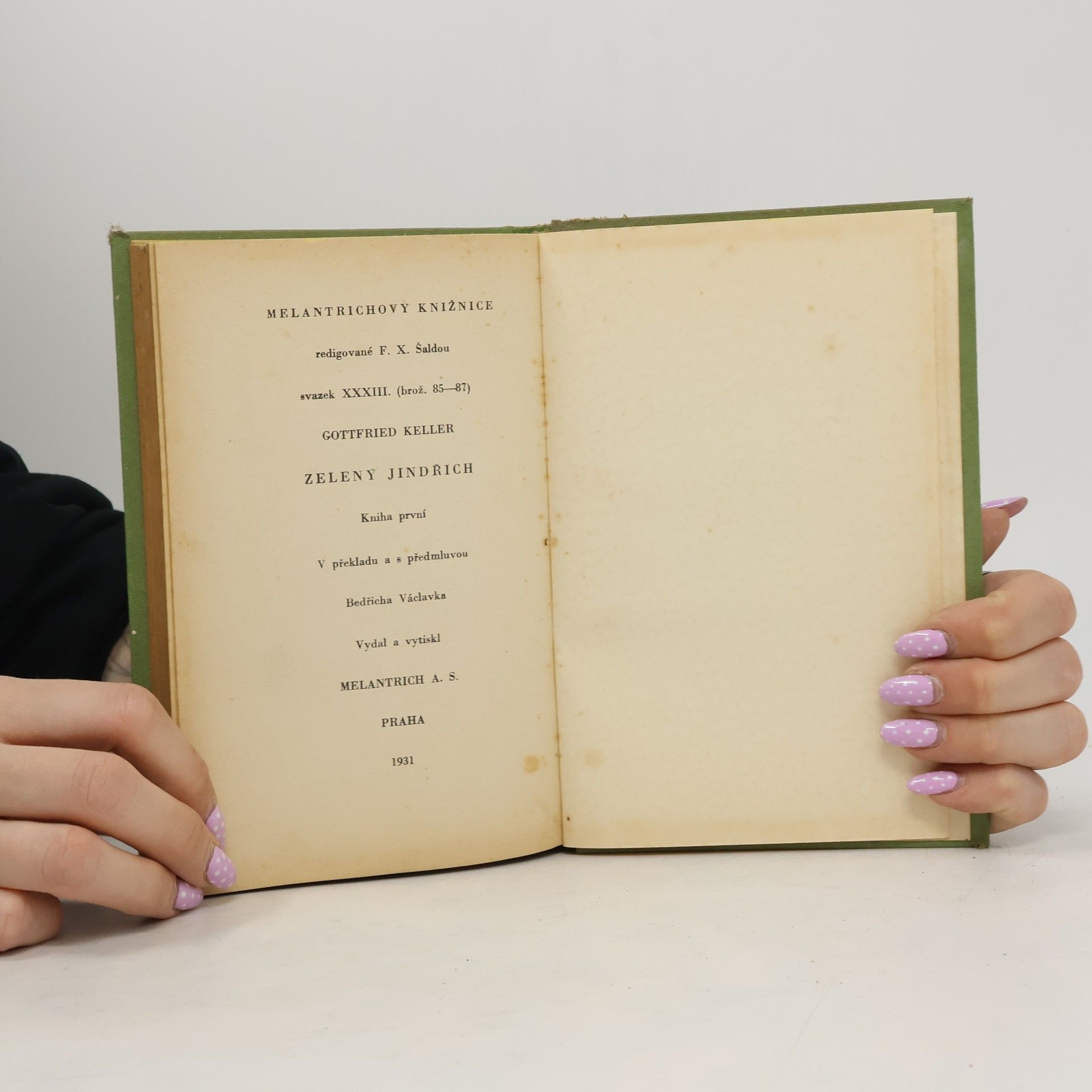 Gottfried Keller ZELENÝ JINDŘICH
