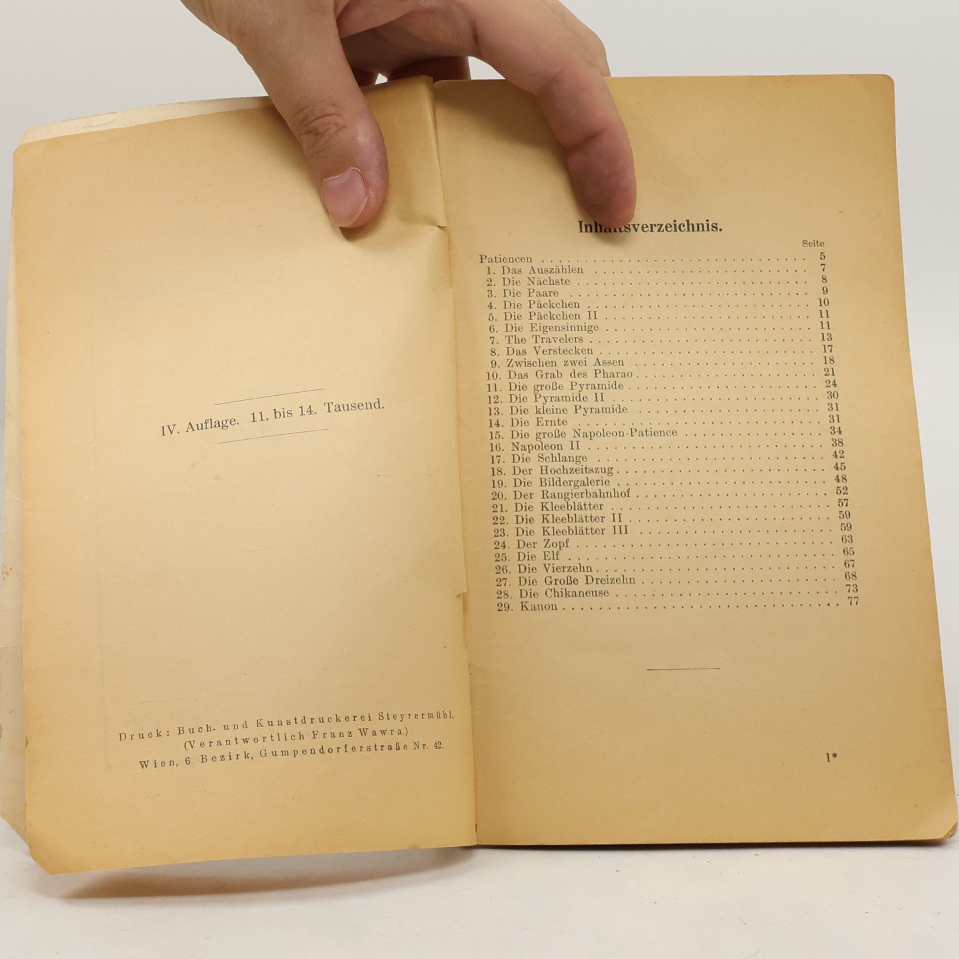 Grete Müller Das Patiencenbuch