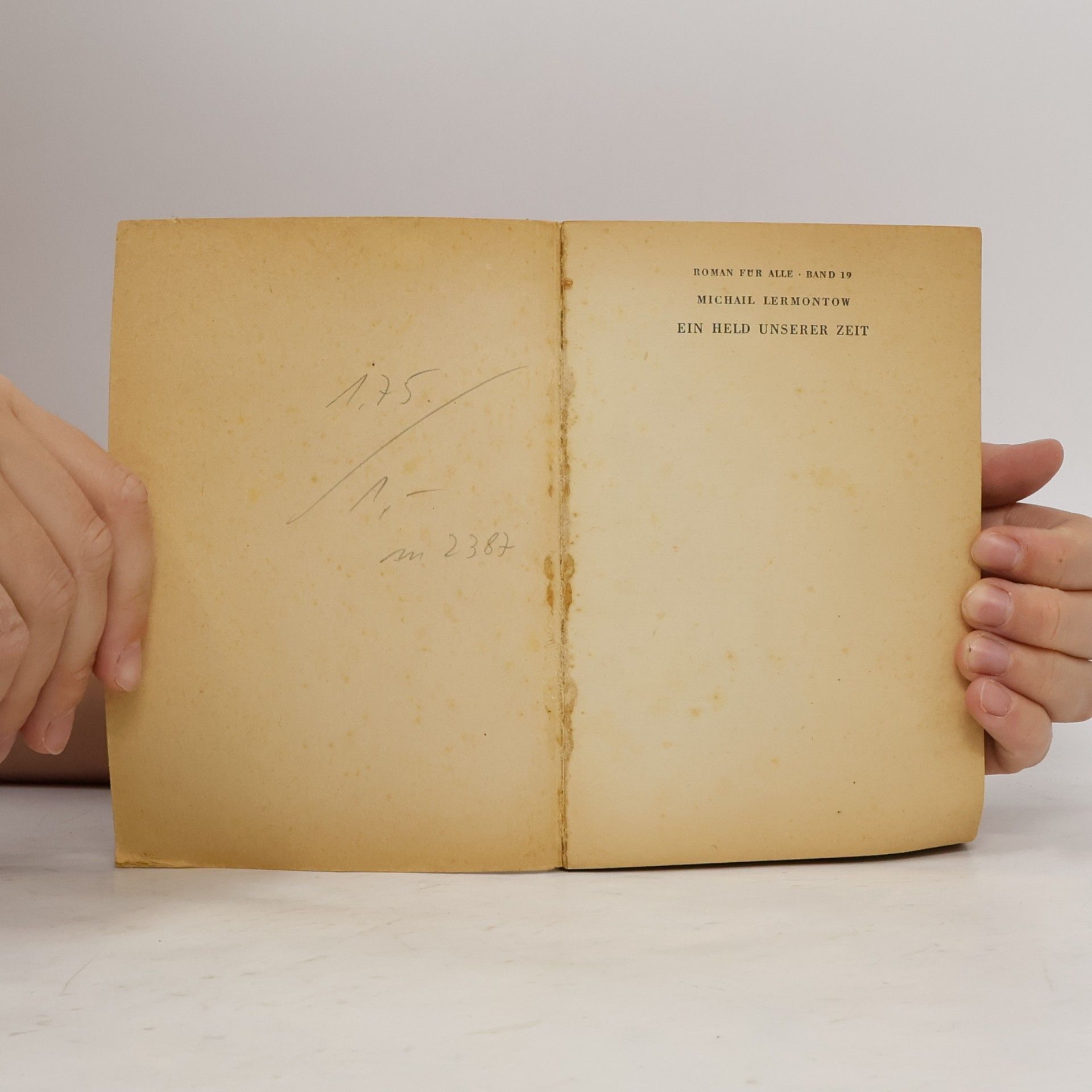 Mikhail Lermontov Ein Held unserer Zeit