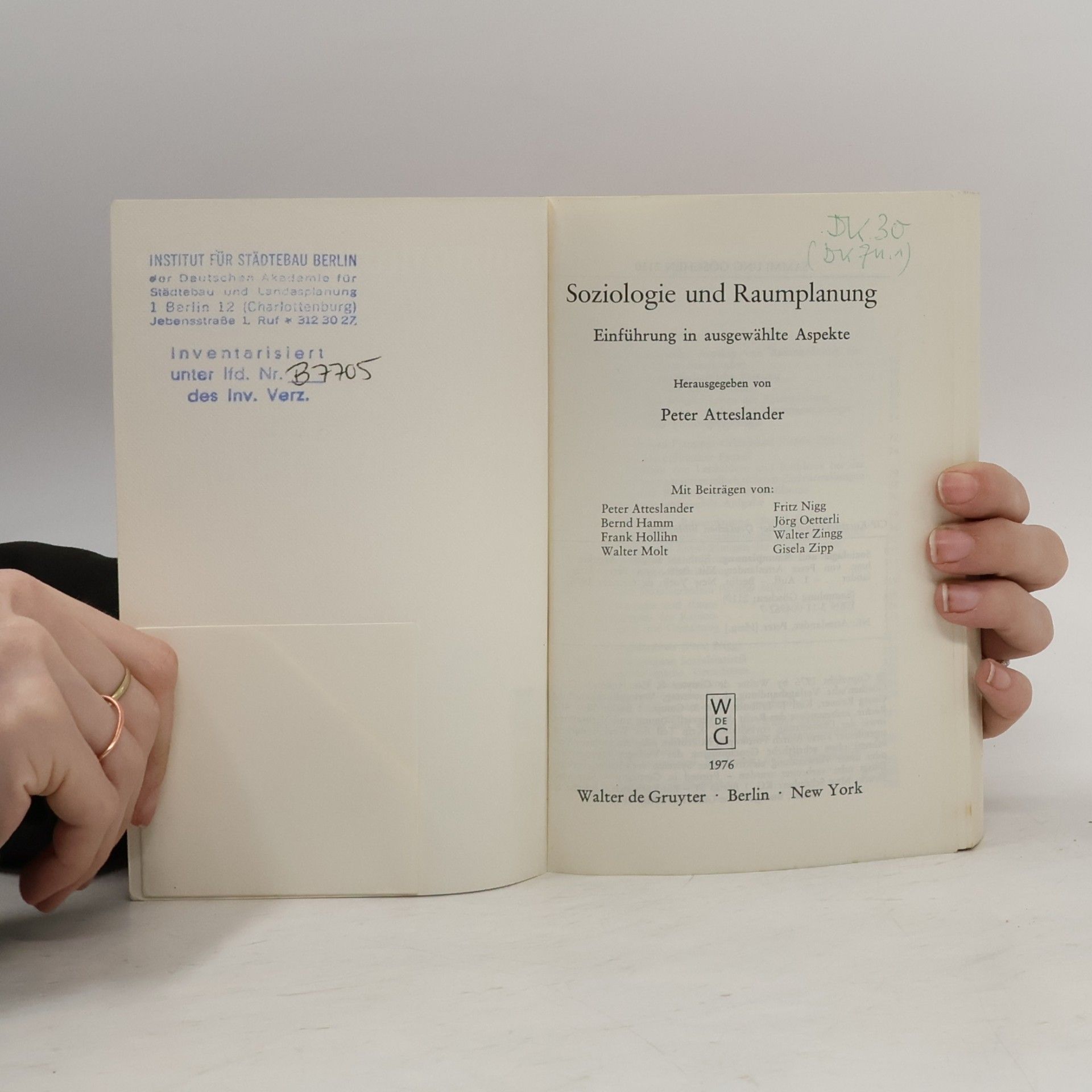 Peter Atteslander Soziologie und Raumplanung