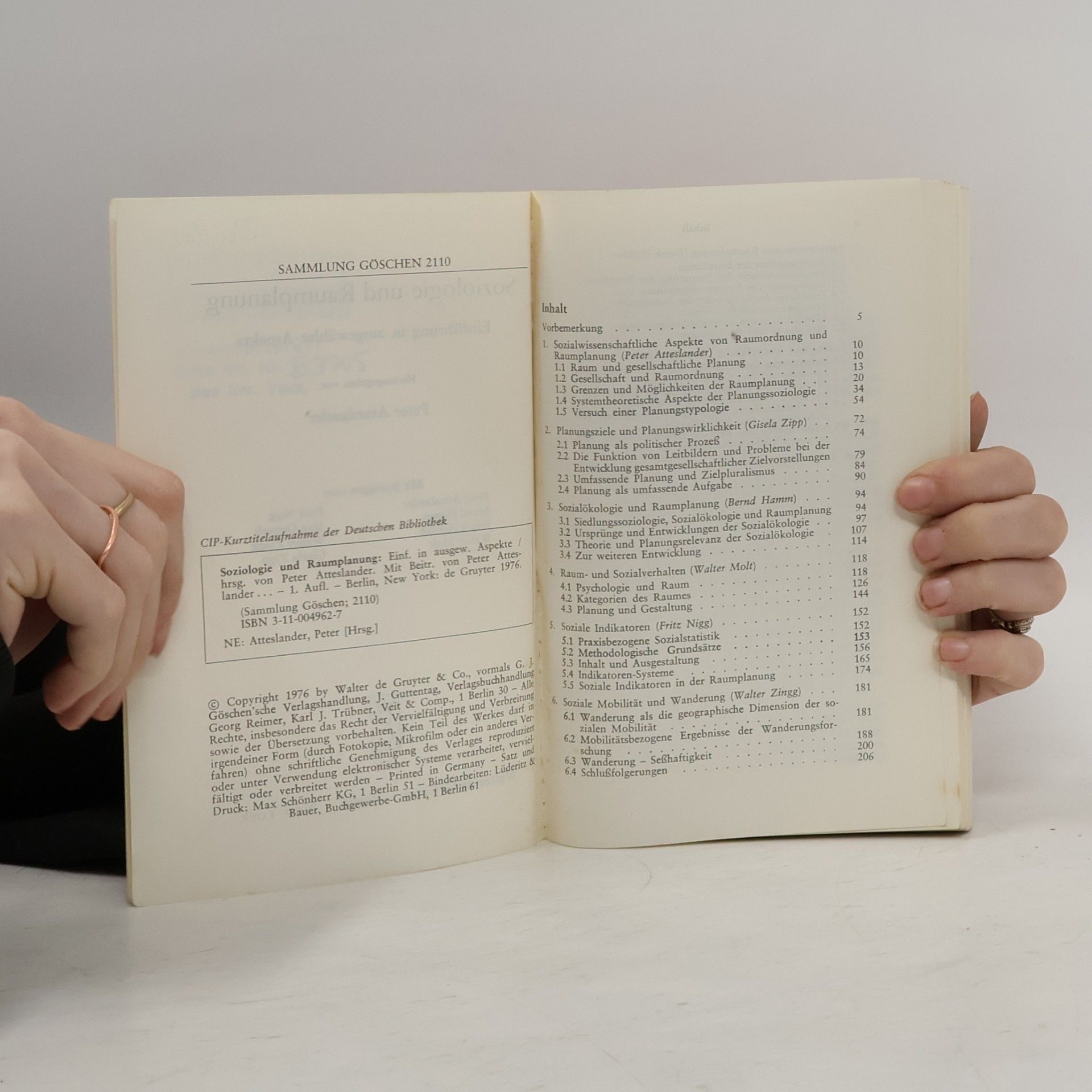 Peter Atteslander Soziologie und Raumplanung