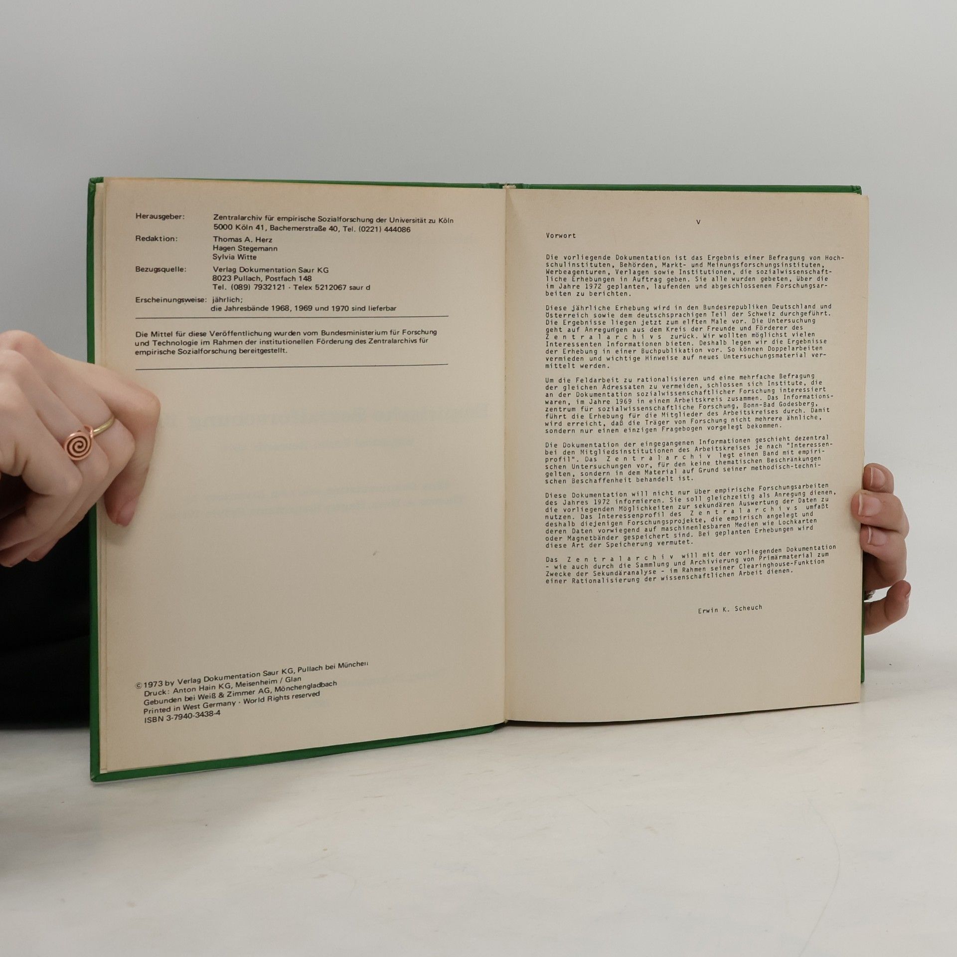Thomas A. Herz Empirische Sozialforschung 1972