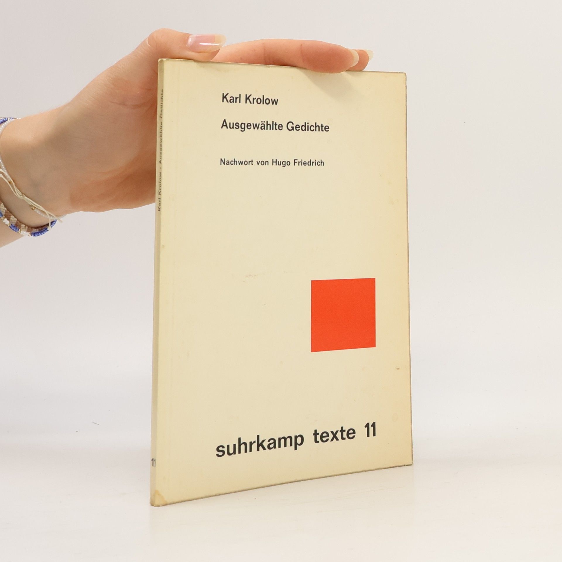 Ausgewählte Gedichte. Suhrkamp Texte 11