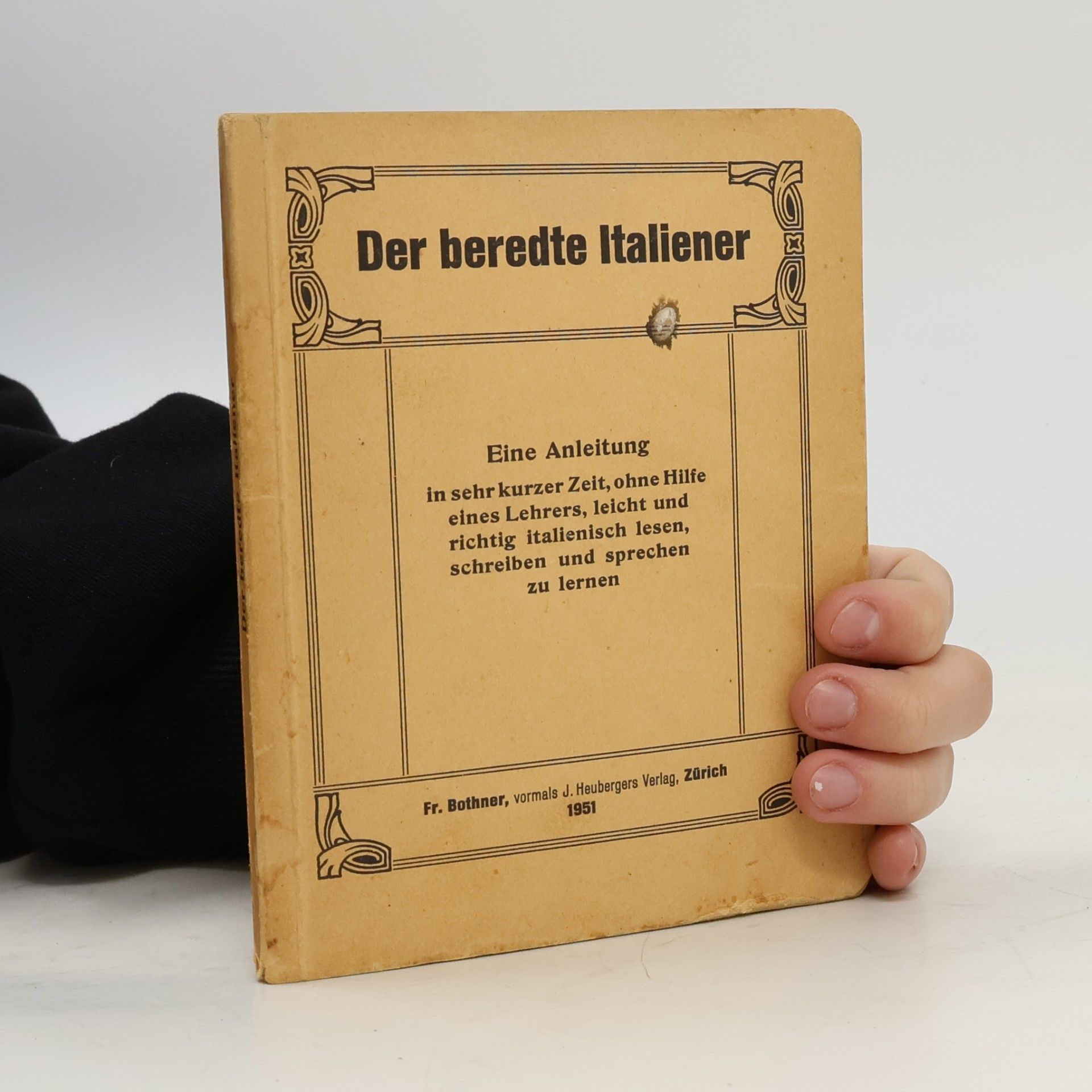 Dr. Gustav Schwarz Der beredte Italiener