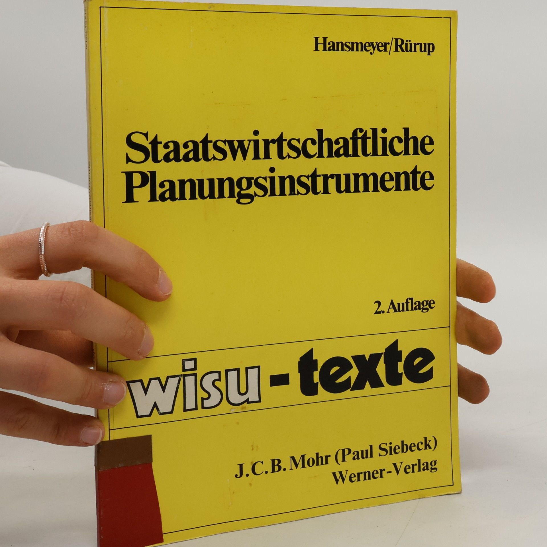 Karl-Heinrich Hansmeyer Wisu-Texte: Staatswirtschaftliche Planungsinstrumente
