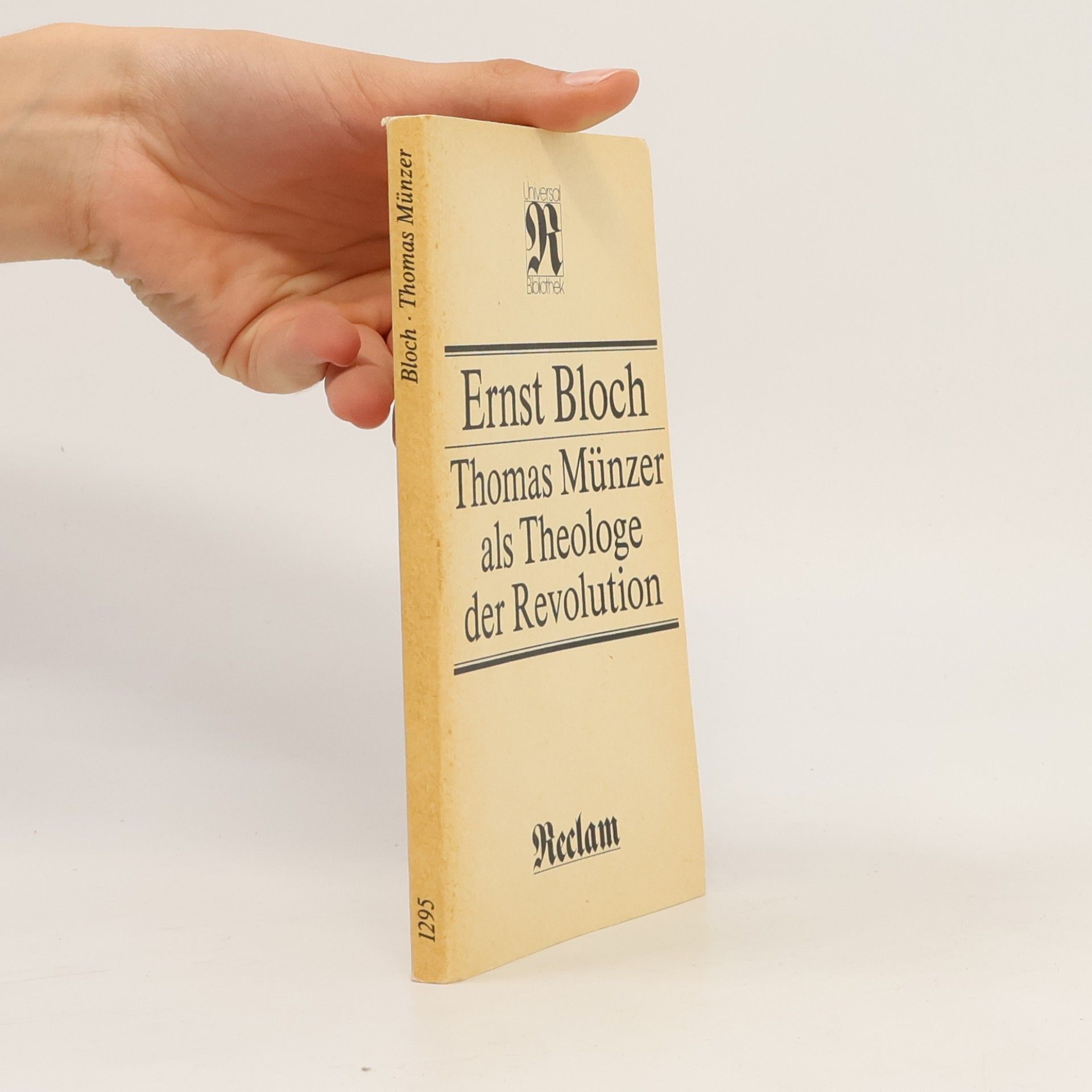 Ernst Bloch Thomas Münzer als Theologe der Revolution