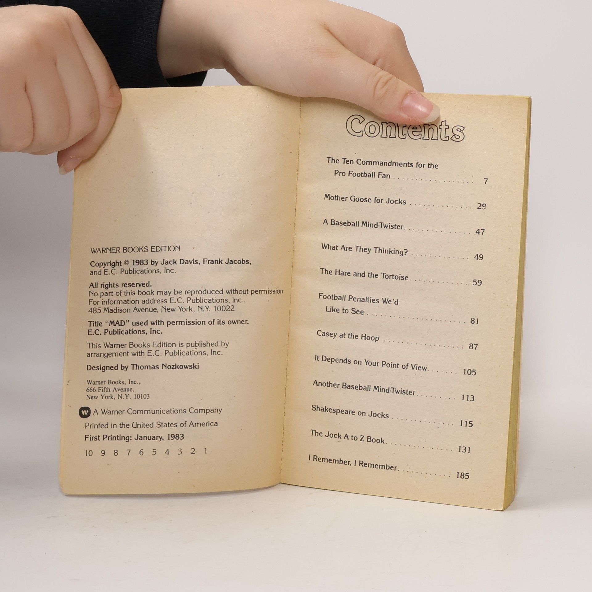 Frank Jacobs Mad Jock Book