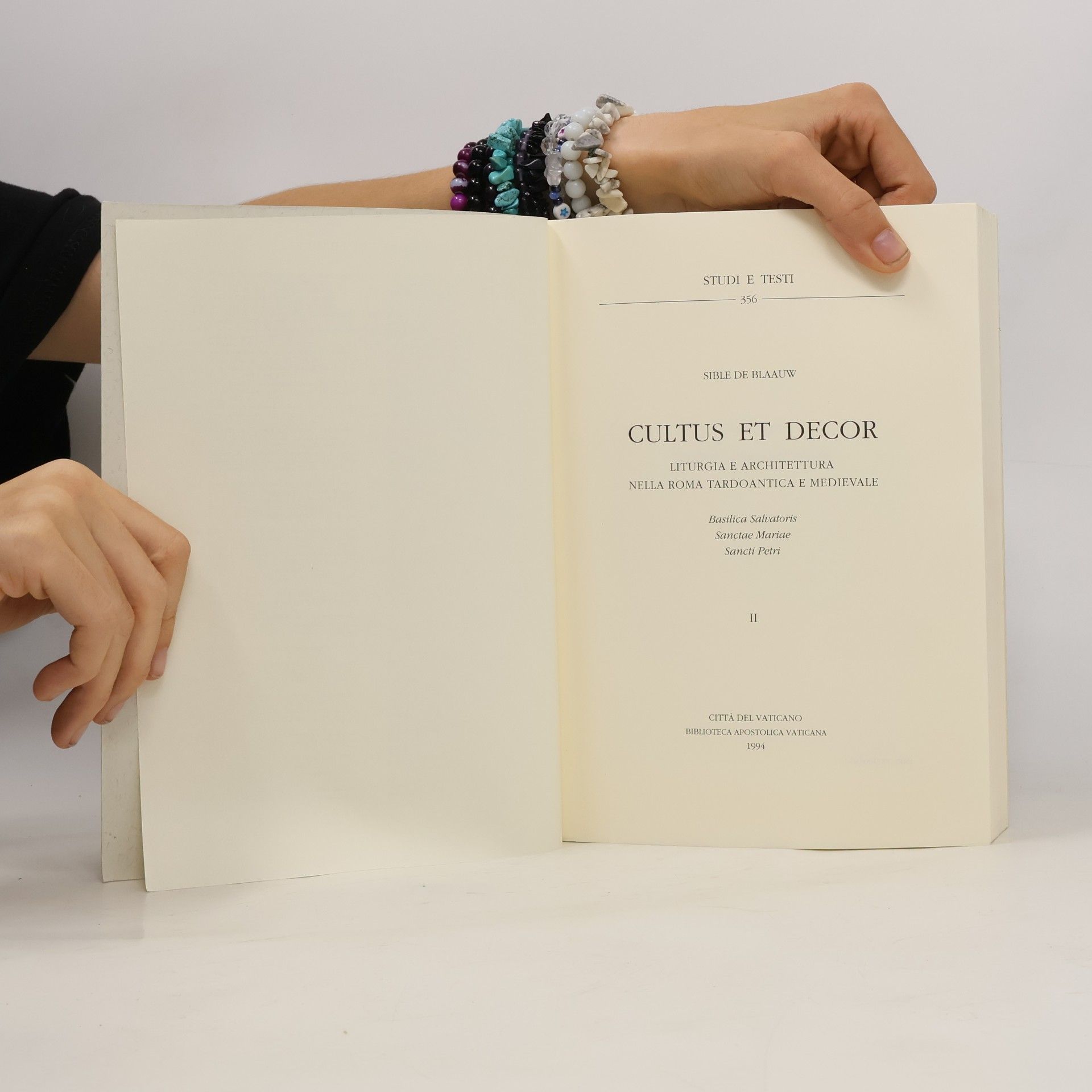 Sible de Blaauw Studi e testi - 2: Cultus et decor