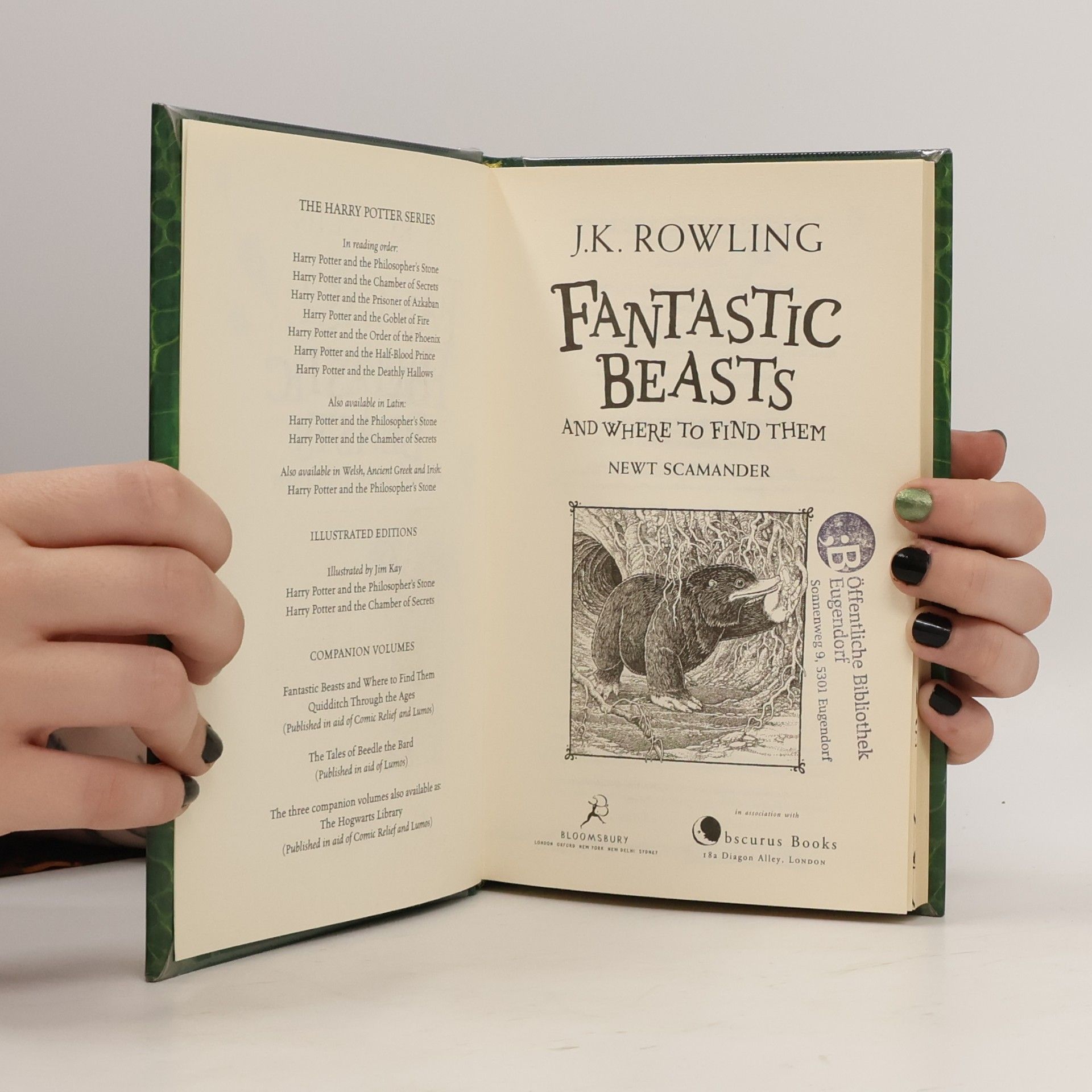 J. K. Rowling Fantastic beasts and where to find them