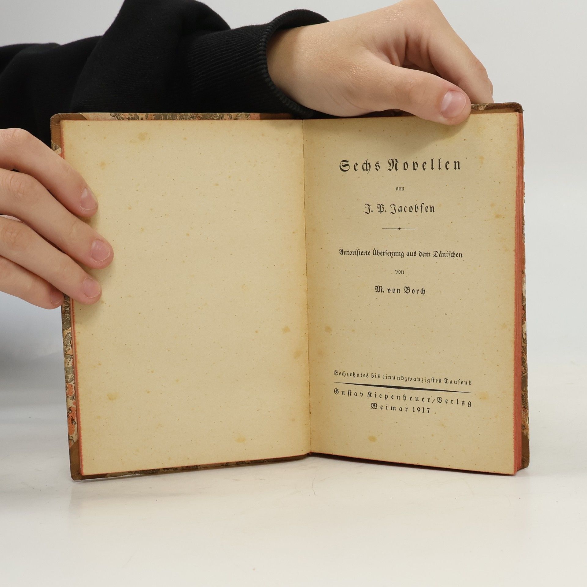 I. P. Jacobsen Sechs Novellen