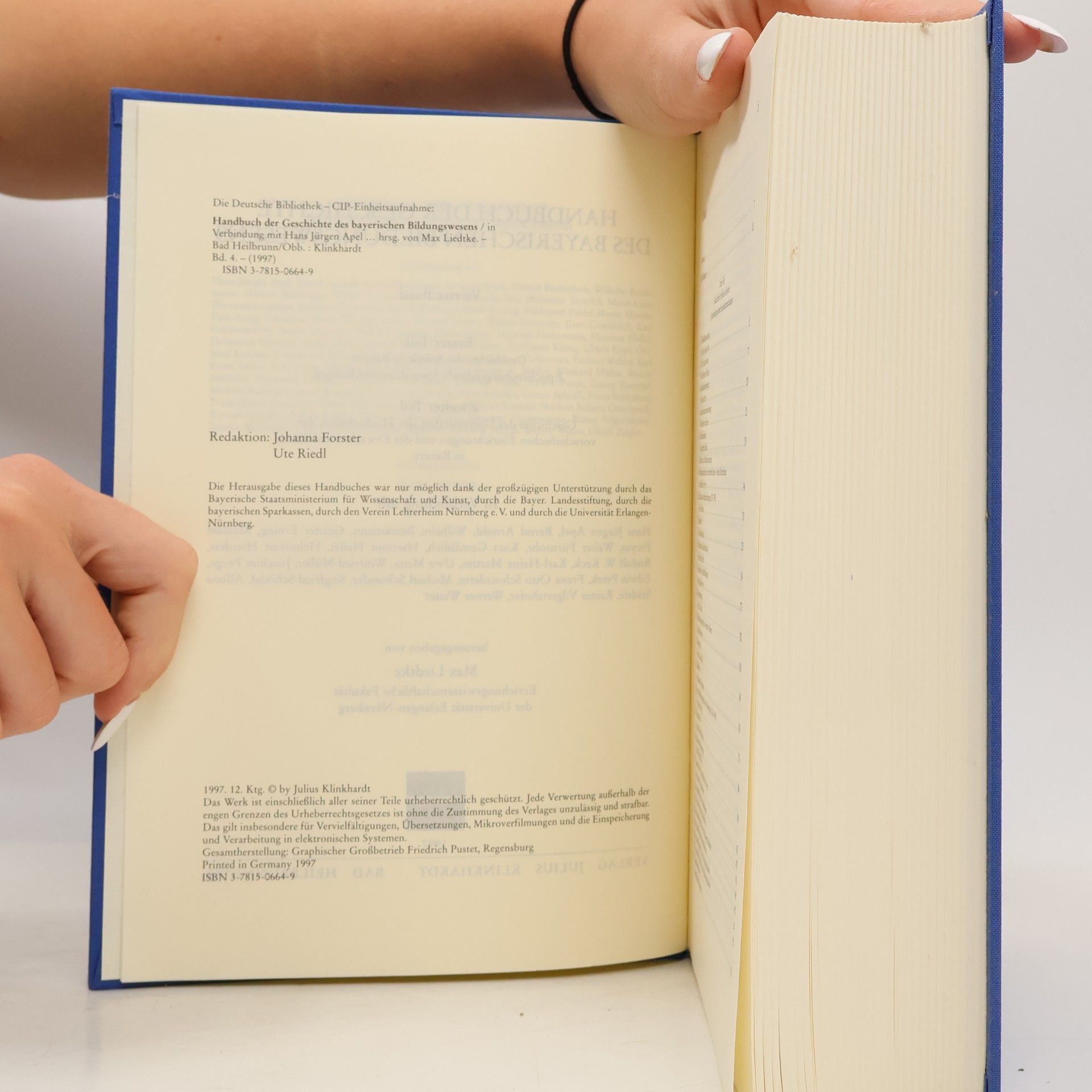 Max Liedtke Handbuch der Geschichte des bayerischen Bildungswesens