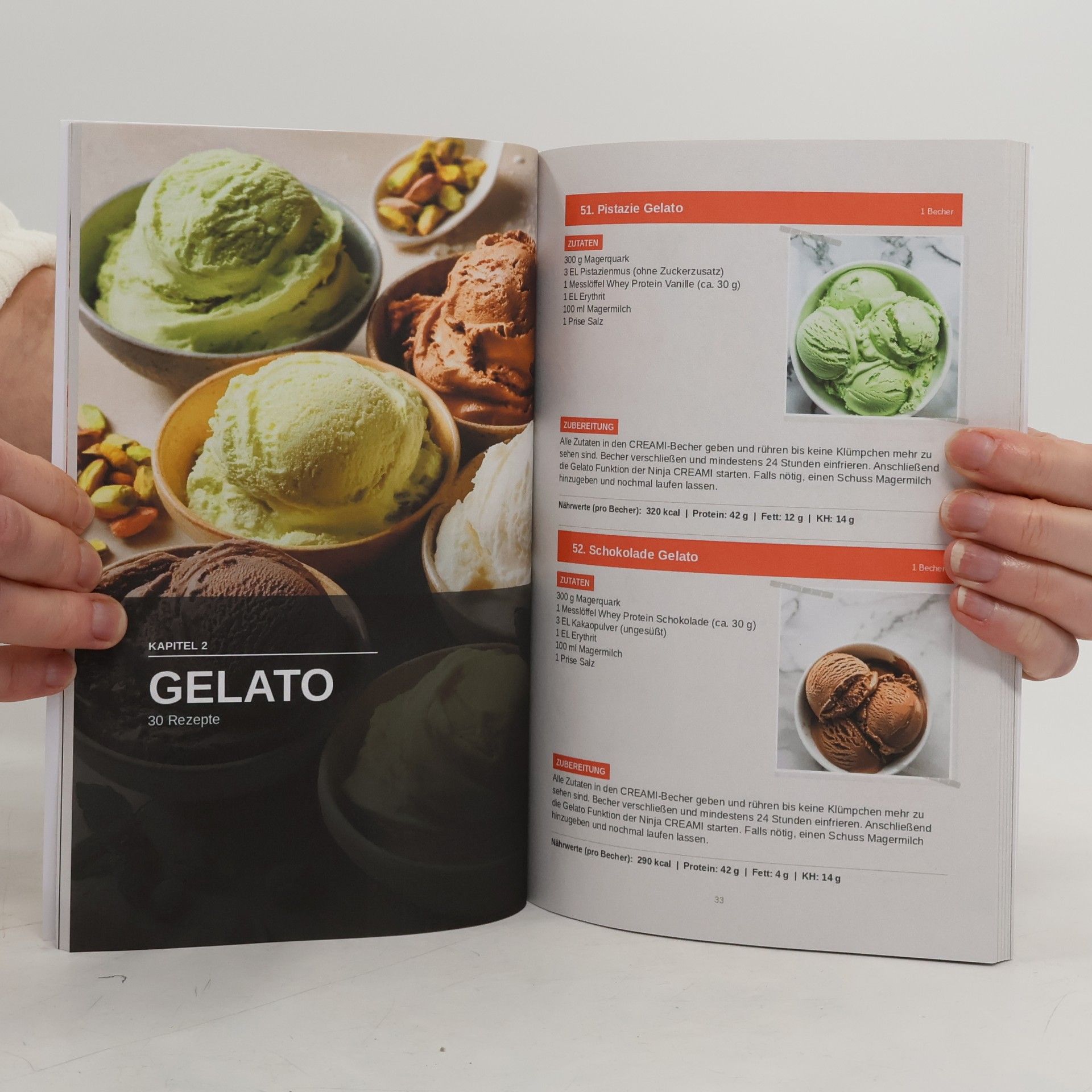 Lea Liebmann Das Ninja Creami High-Protein Rezeptbuch - Über 200 kalorienarme und proteinreiche Eisrezepte ohne industriellen Zucker - mit Nährwertangaben zu jedem Rezept - Farbausgabe