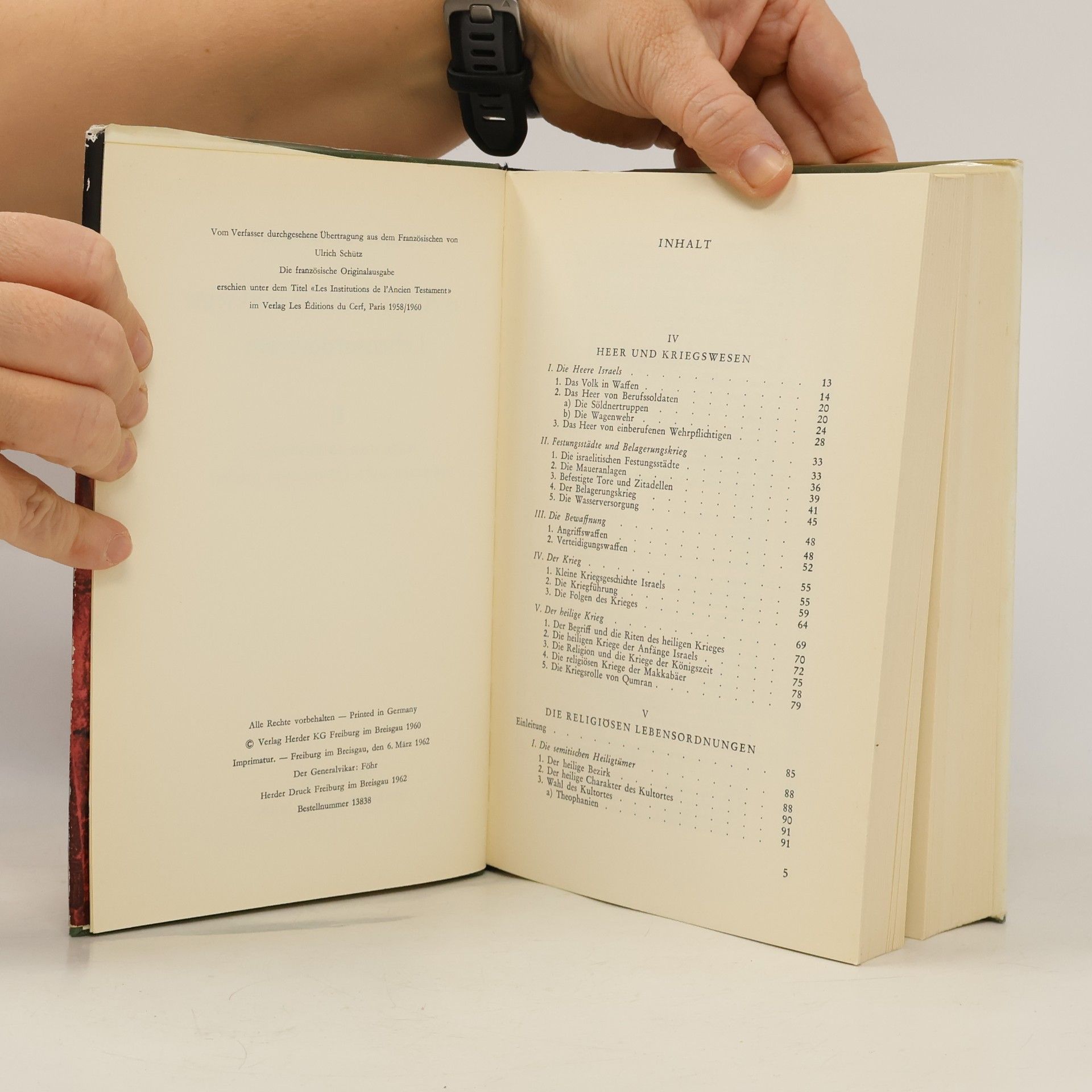 Roland de Vaux Das Alte Testament und seine Lebensordnungen