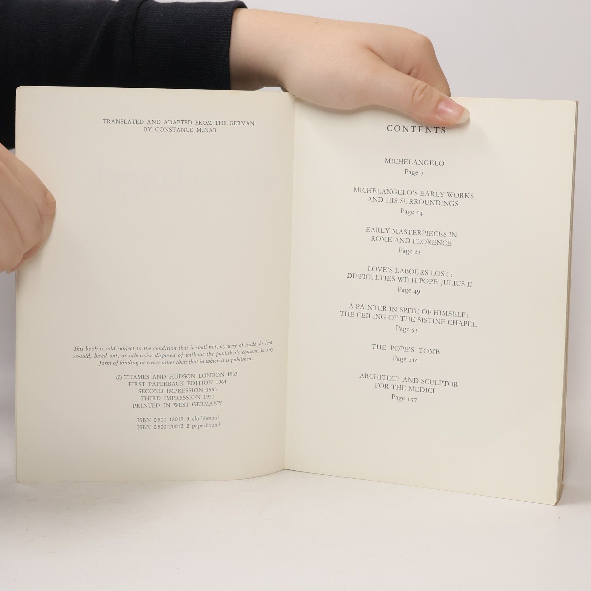 Rolf Schott The World of Art Library: Artists: Michelangelo