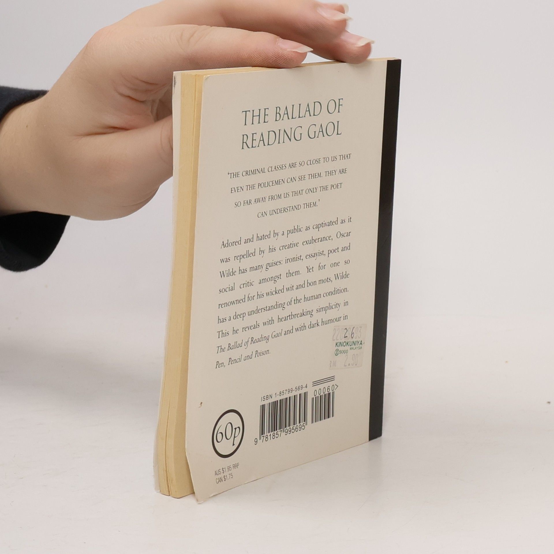 Oscar Wilde Phoenix 60p Paperbacks - The Literature Of Passion: The Ballad Of Reading Gaol