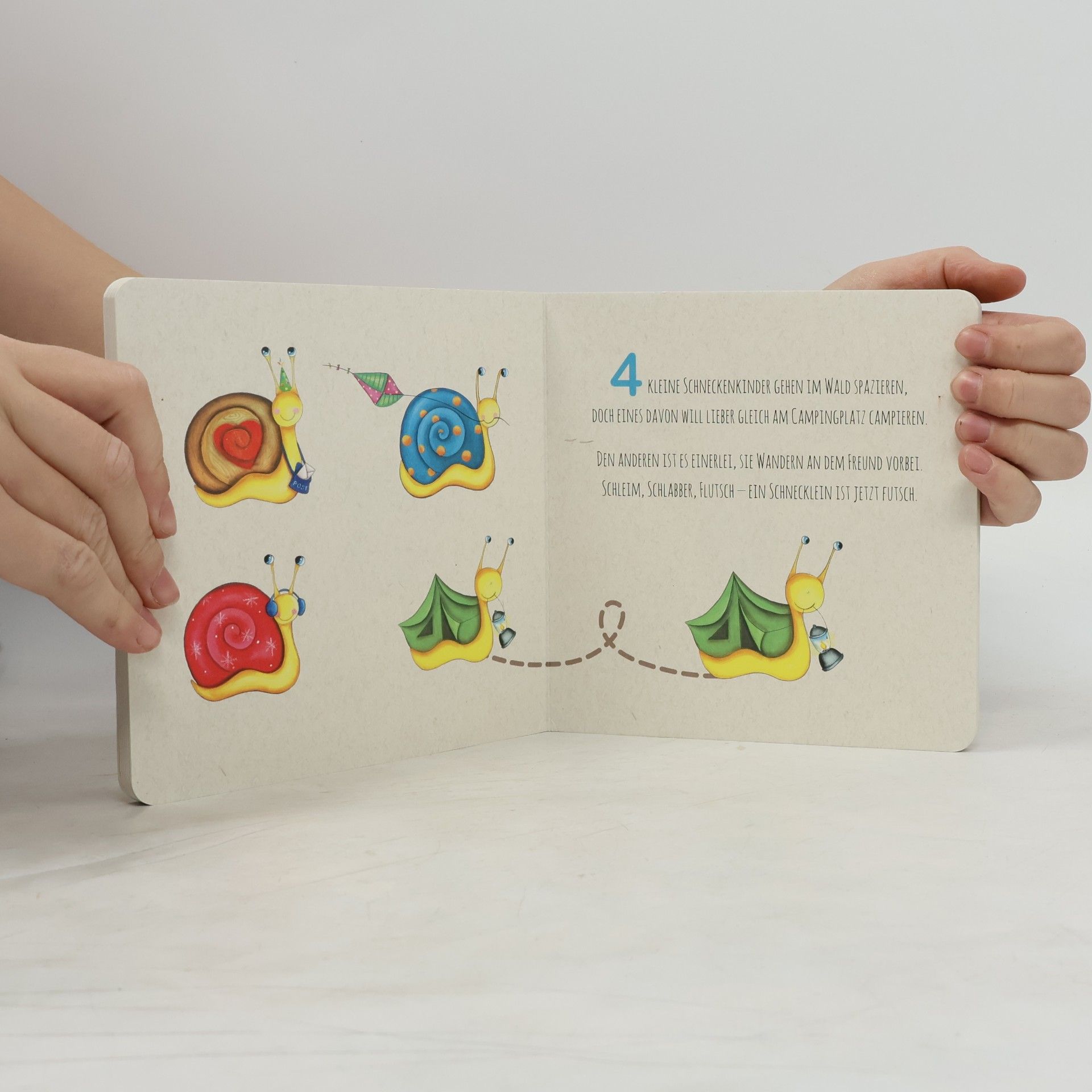 Finchen Star 10 kleine Schneckenkinder spielen gern Verstecken