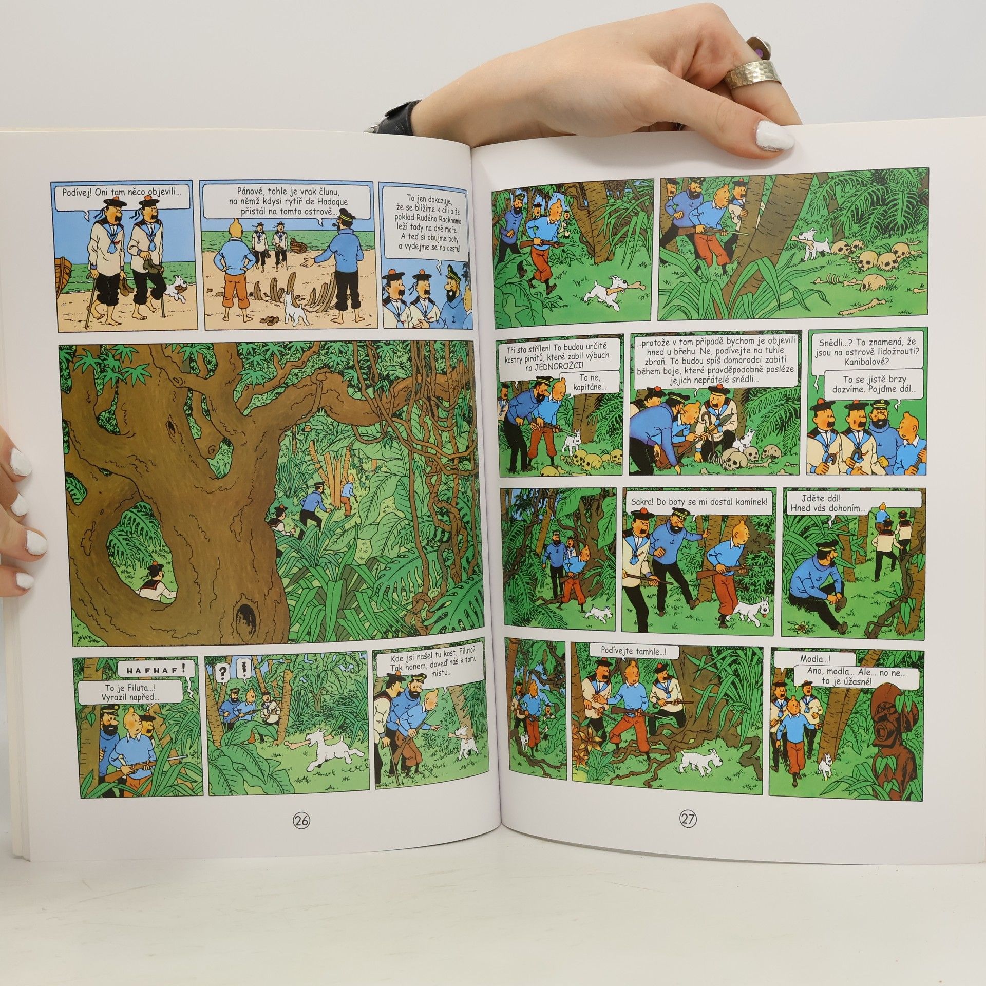 Hergé Poklad Rudého Rackhama