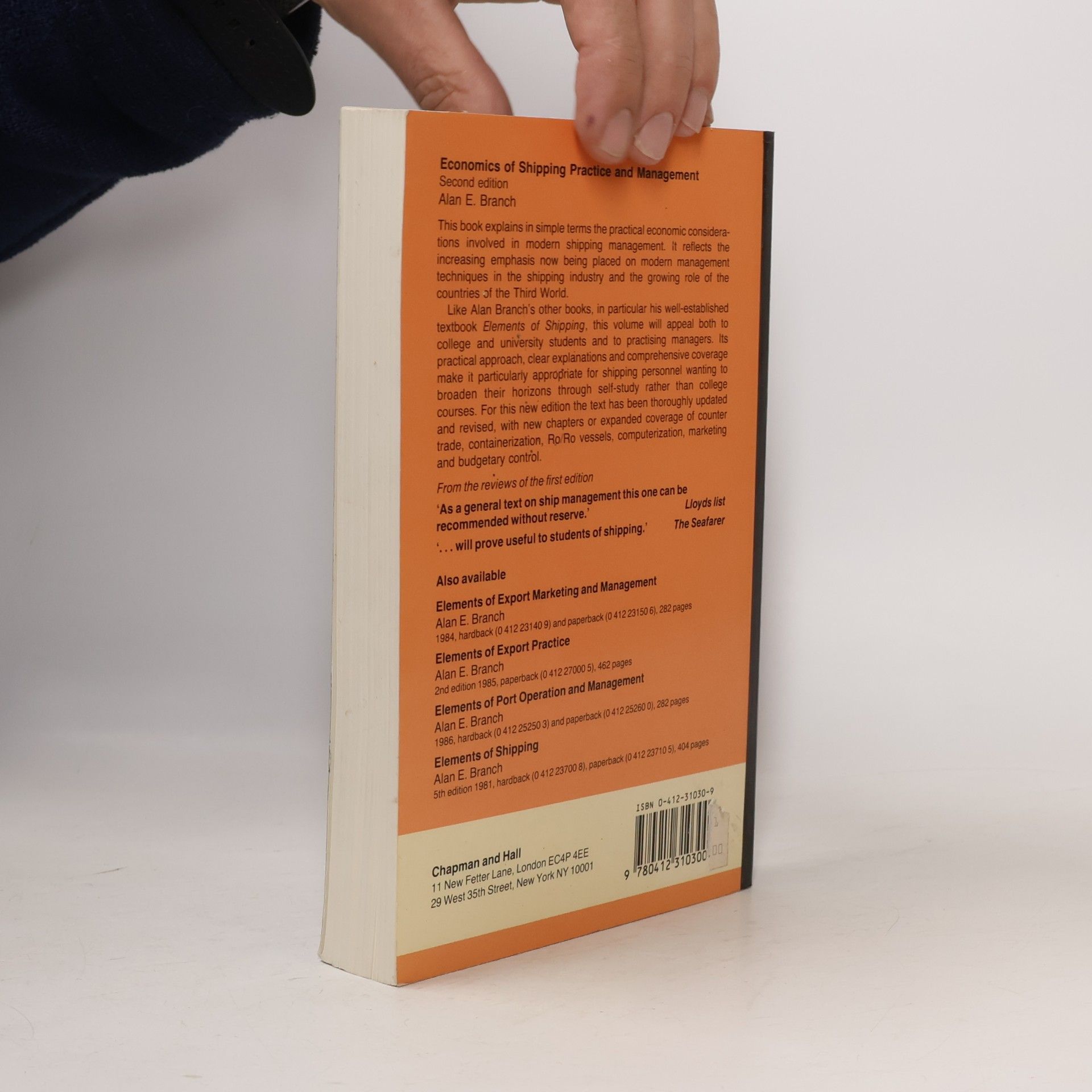 Alan E. Branch Economics of Shipping Practice and Management - Second Edition