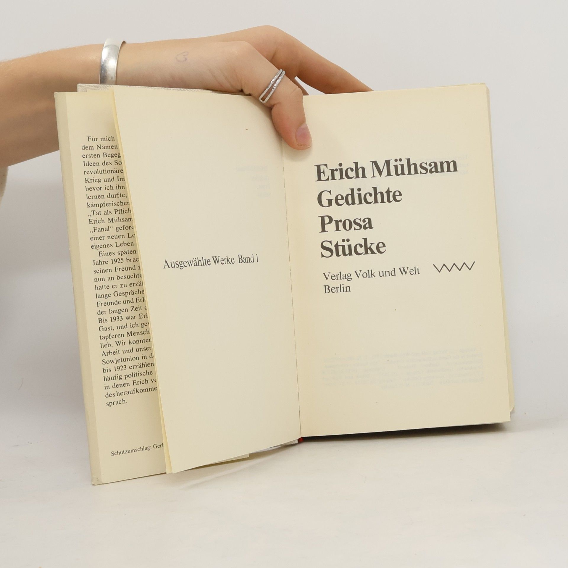 Erich Mühsam Gedichte. Prosa. Stücke 1