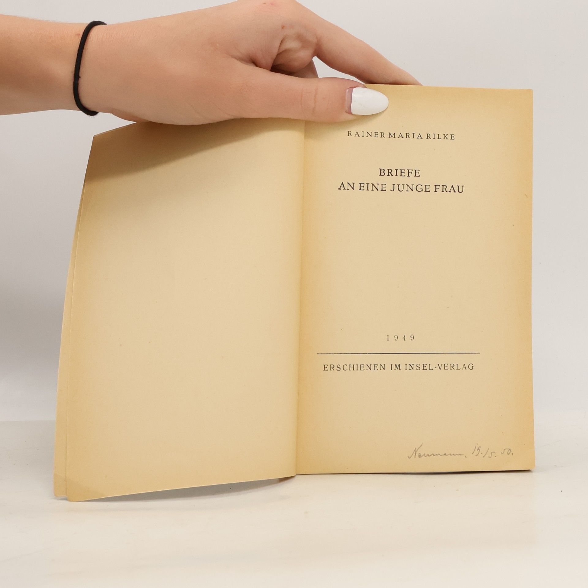 Rainer Maria Rilke Briefe an eine junge Frau