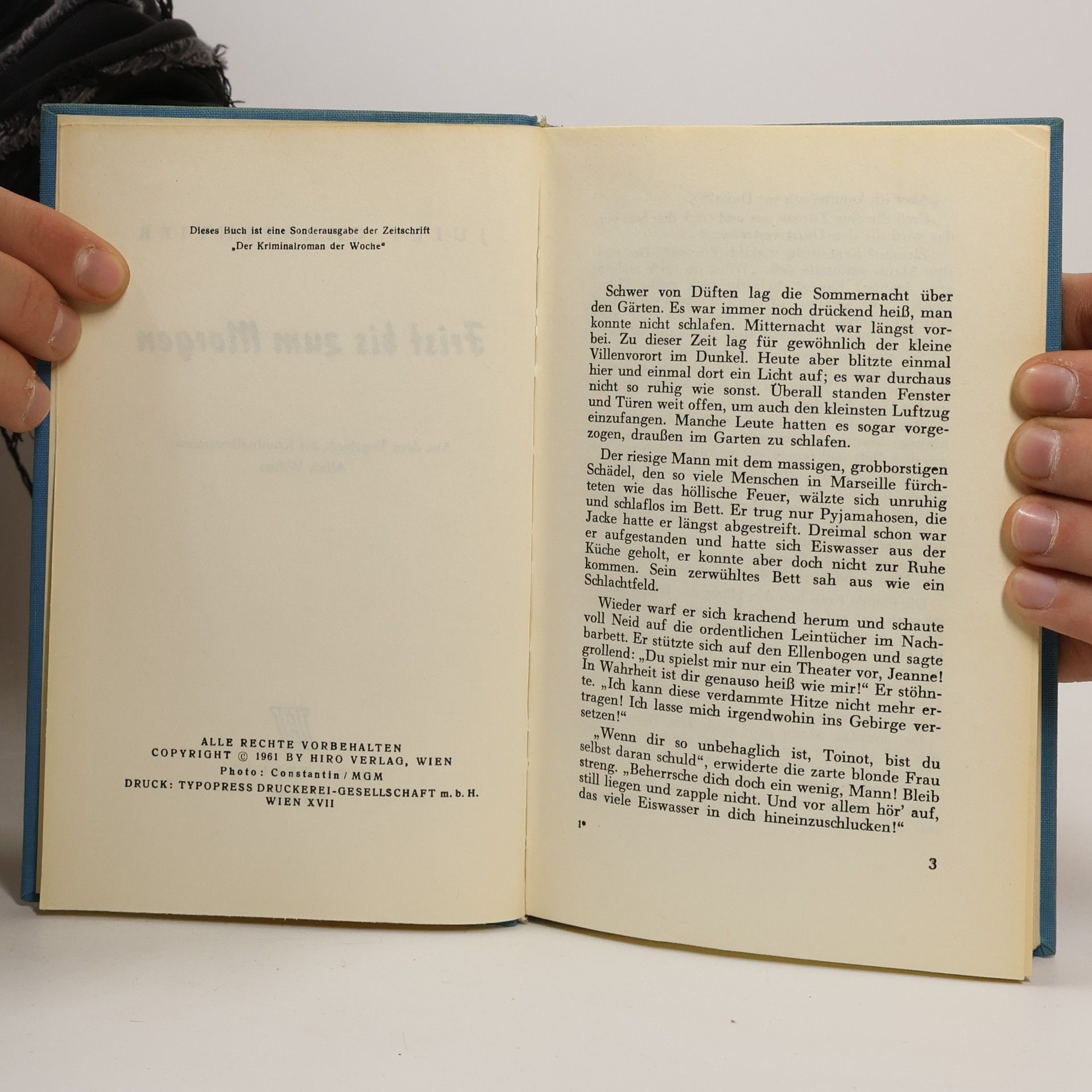 Jules Charpentier Frist bis zum Morgen