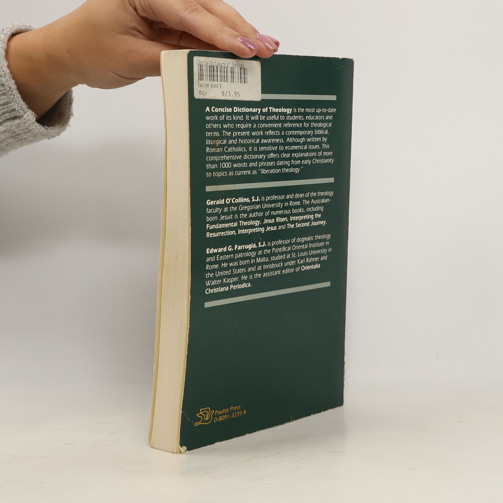 Gerald O'Collins Concise Dictionary of Theology