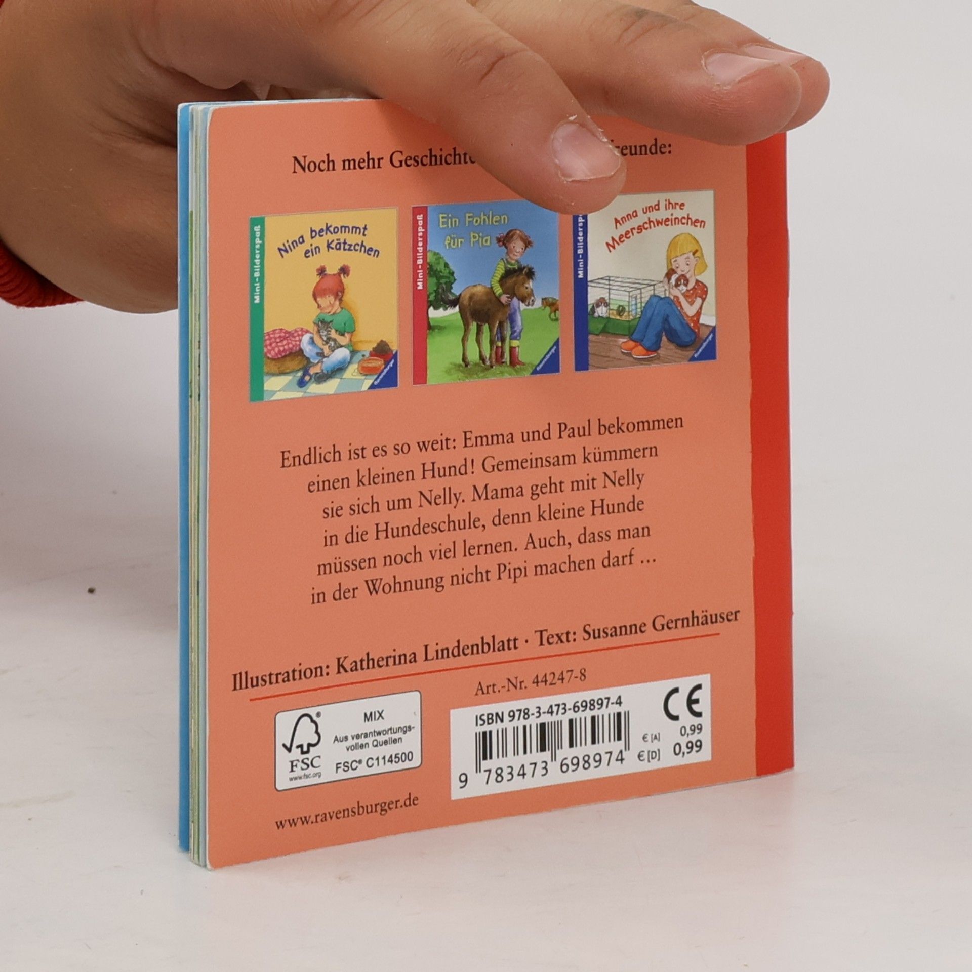 Verkaufs-Kassette Ravensburger Minis 77 - Meine liebsten Tiere: Nina bekommt ein Kätzchen / Ein Fohlen für Pia / Ein Hund für Emma und Paul / Anna und ihre Meerschweinchen