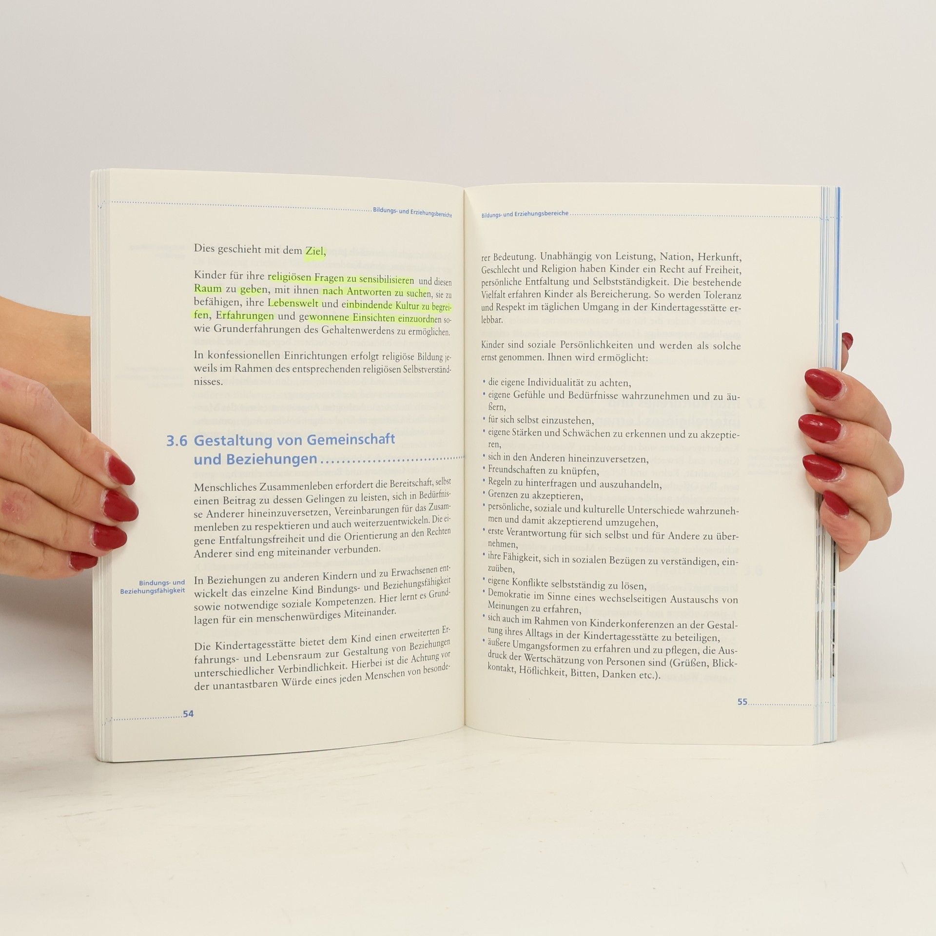 Ministerium für Bildung, Frauen und Jugend, Rheinland-Pfalz Bildungs- und Erziehungsempfehlungen für Kindertagesstätten in Rheinland-Pfalz