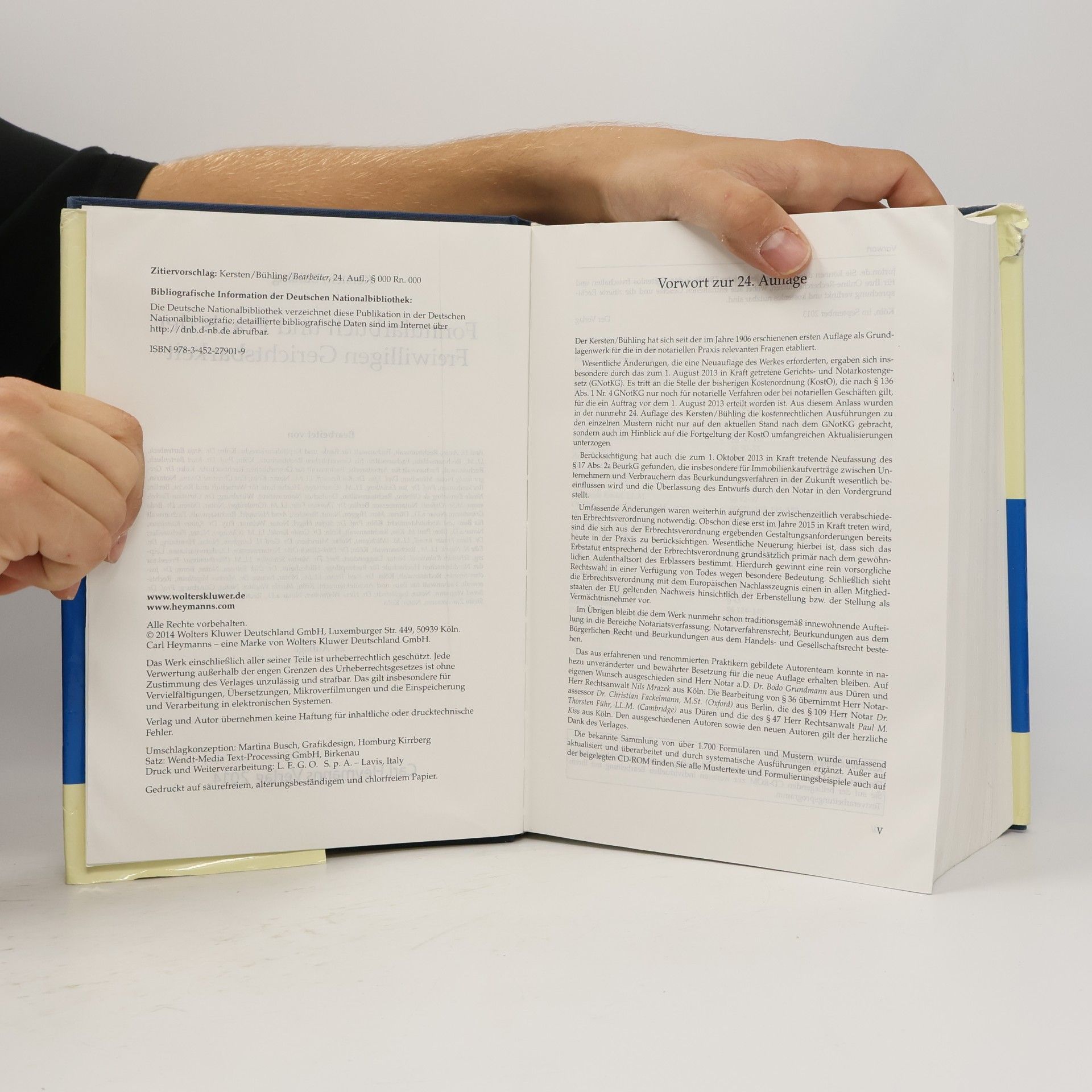 Fritz Kersten Formularbuch und Praxis der Freiwilligen Gerichtsbarkeit - 24. Auflage