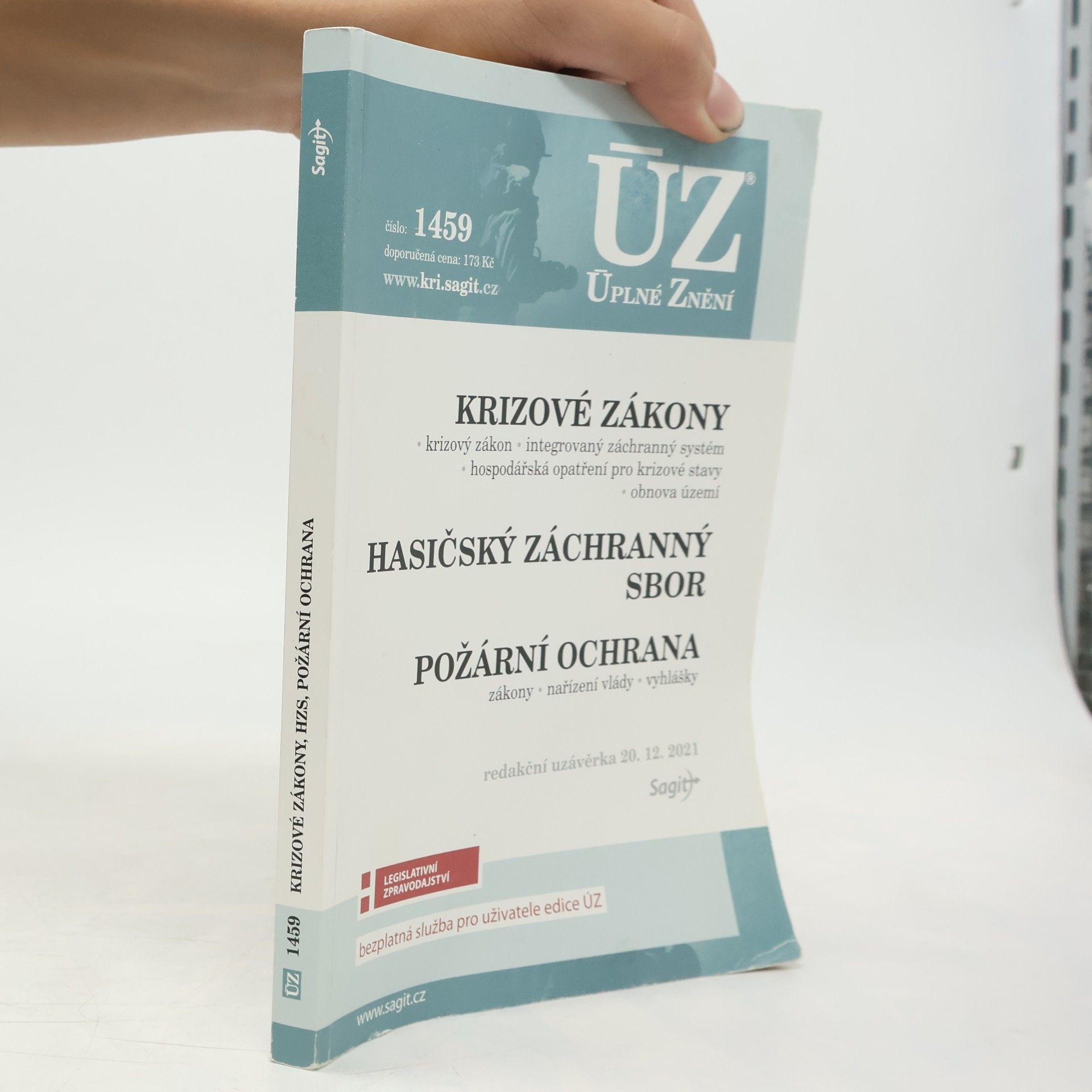 Česko Krizové zákony ÚZ č. 1459