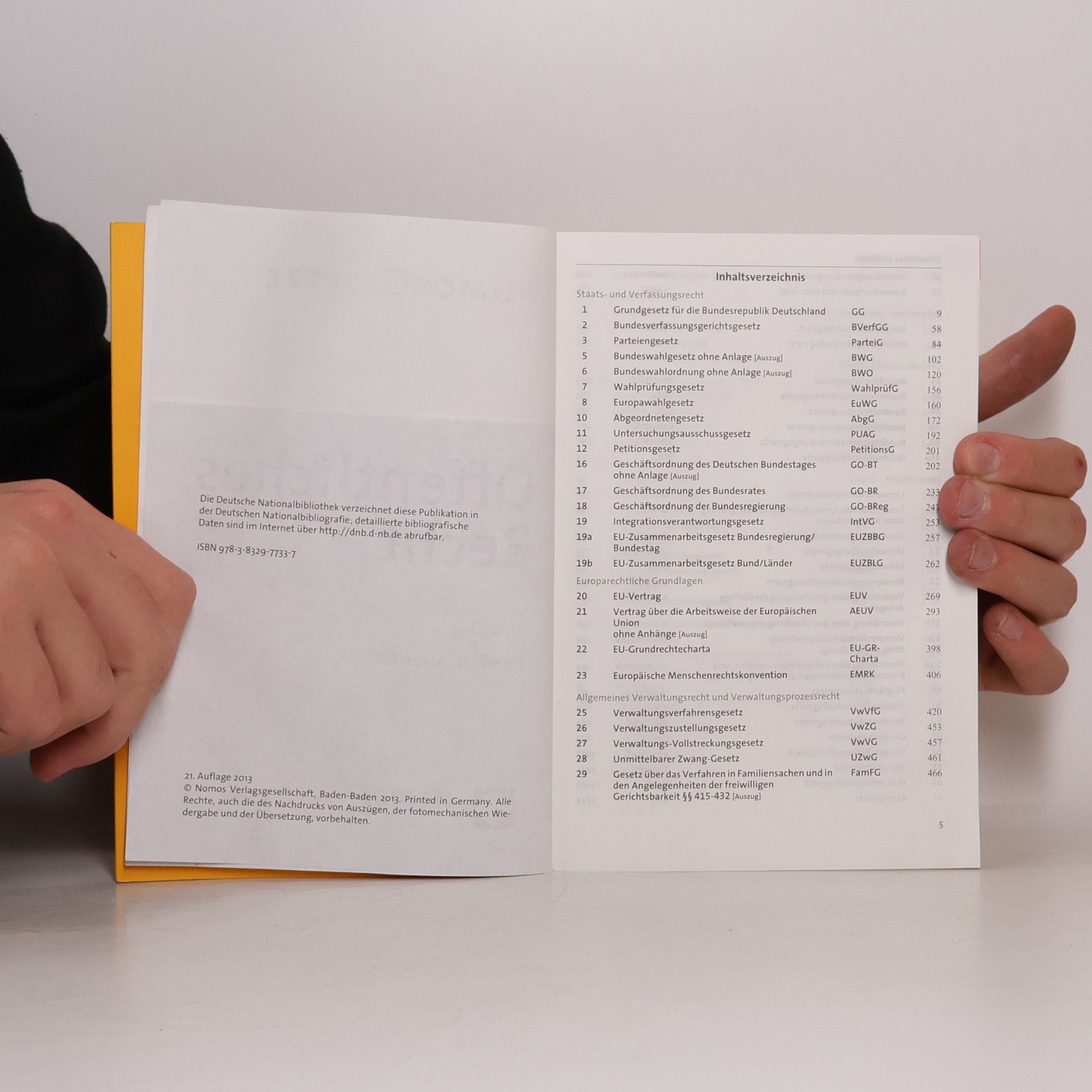 Nomos Gesetze: Öffentliches Recht - 21. Auflage