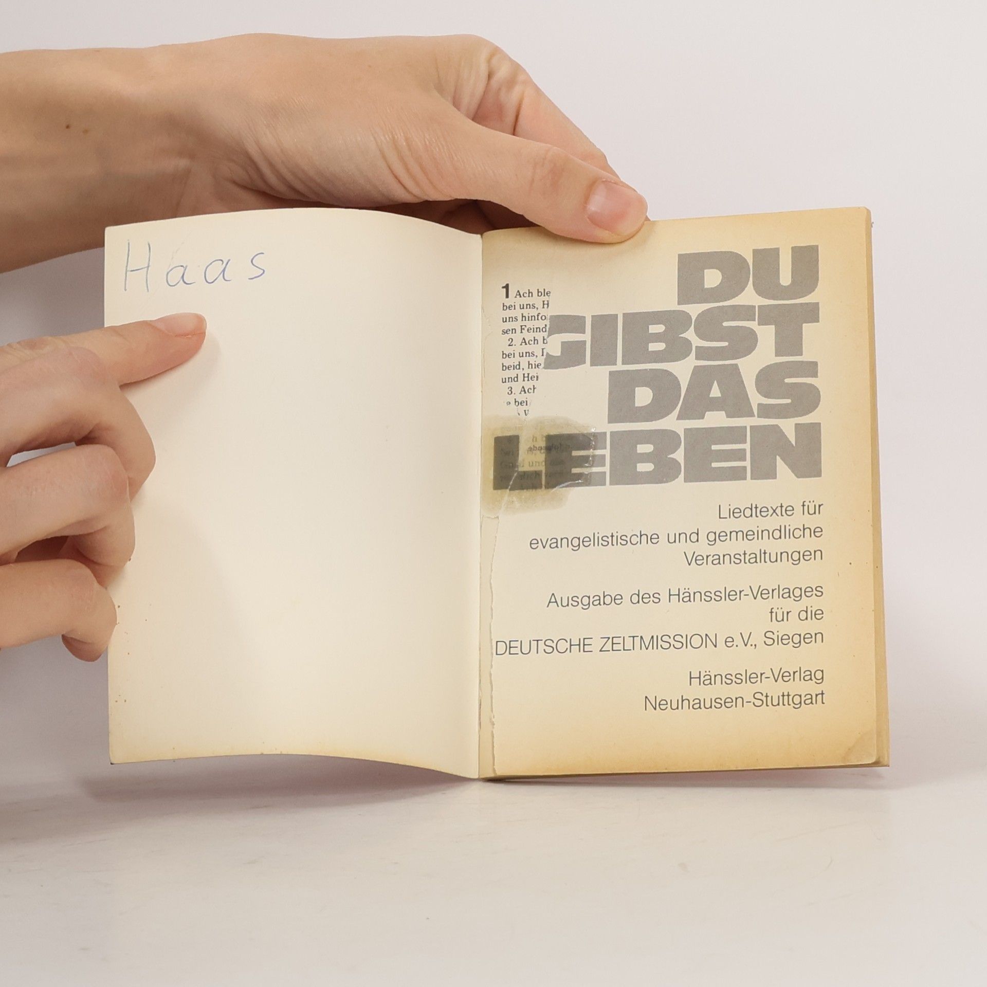 Du gibst das Leben