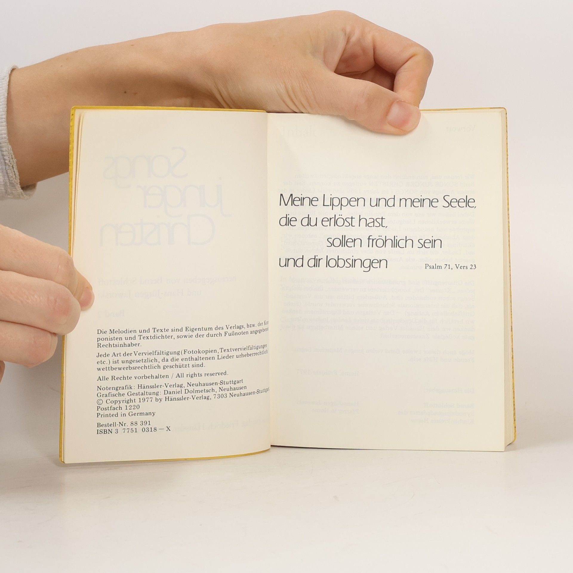 Songs junger Christen II. 263 Lieder