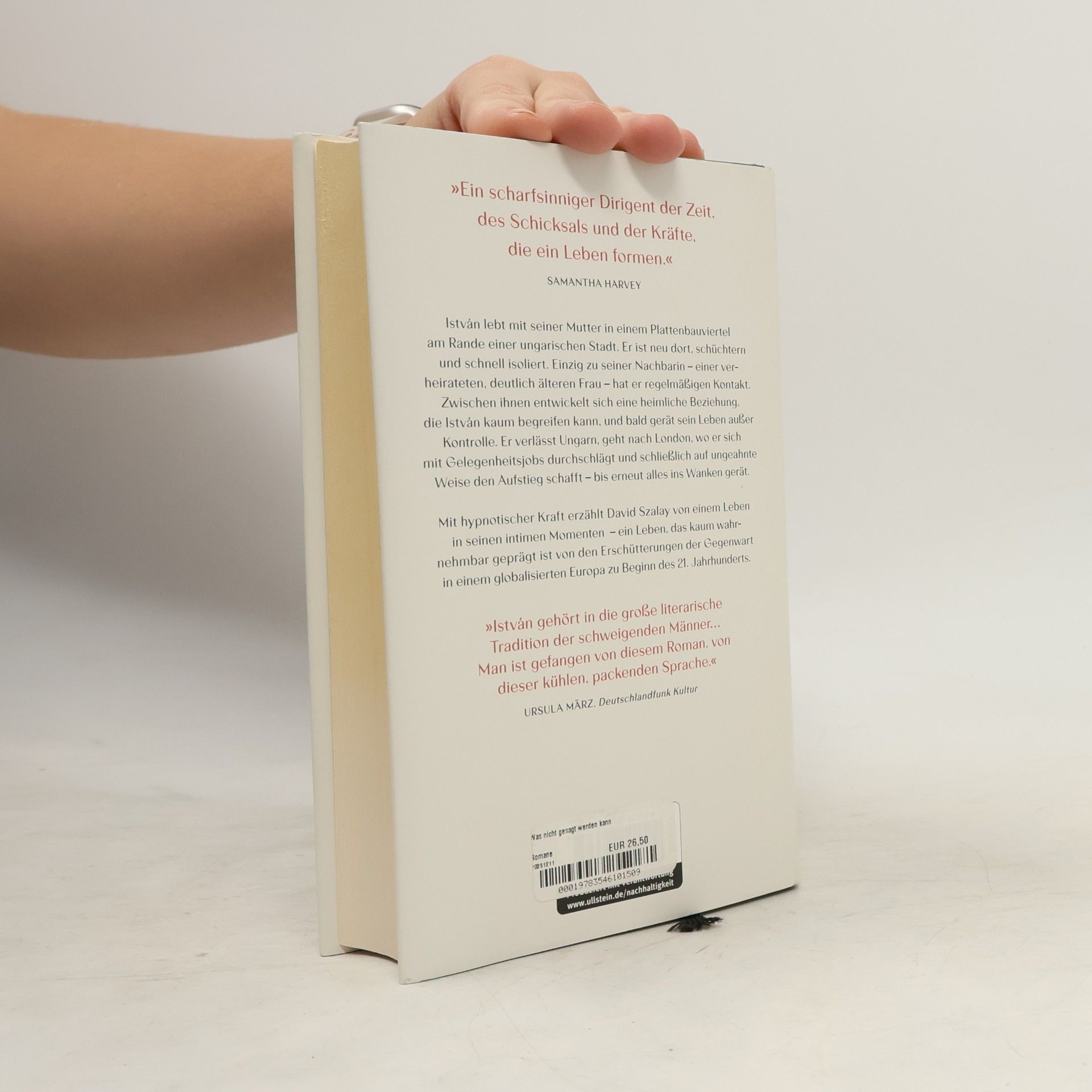 David Szalay Was nicht gesagt werden kann