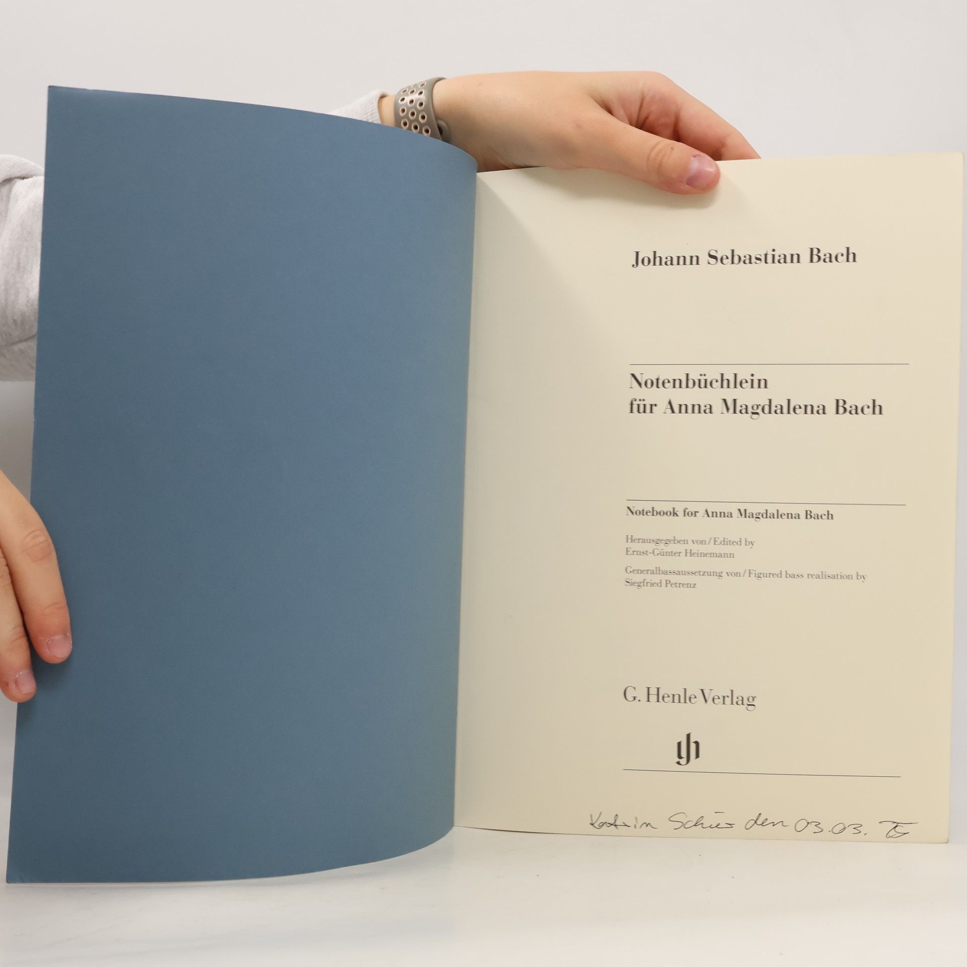 Johann Sebastian Bach Notenbüchlein für Anna Magdalena Bach