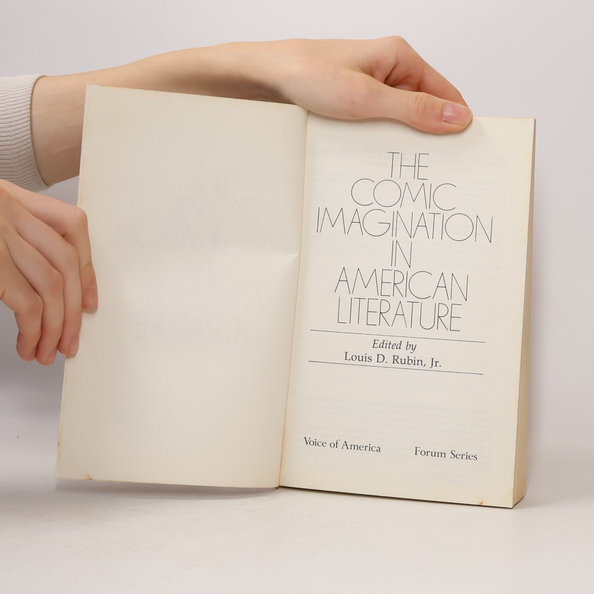 Various authors The Comic Imagination in American Literature