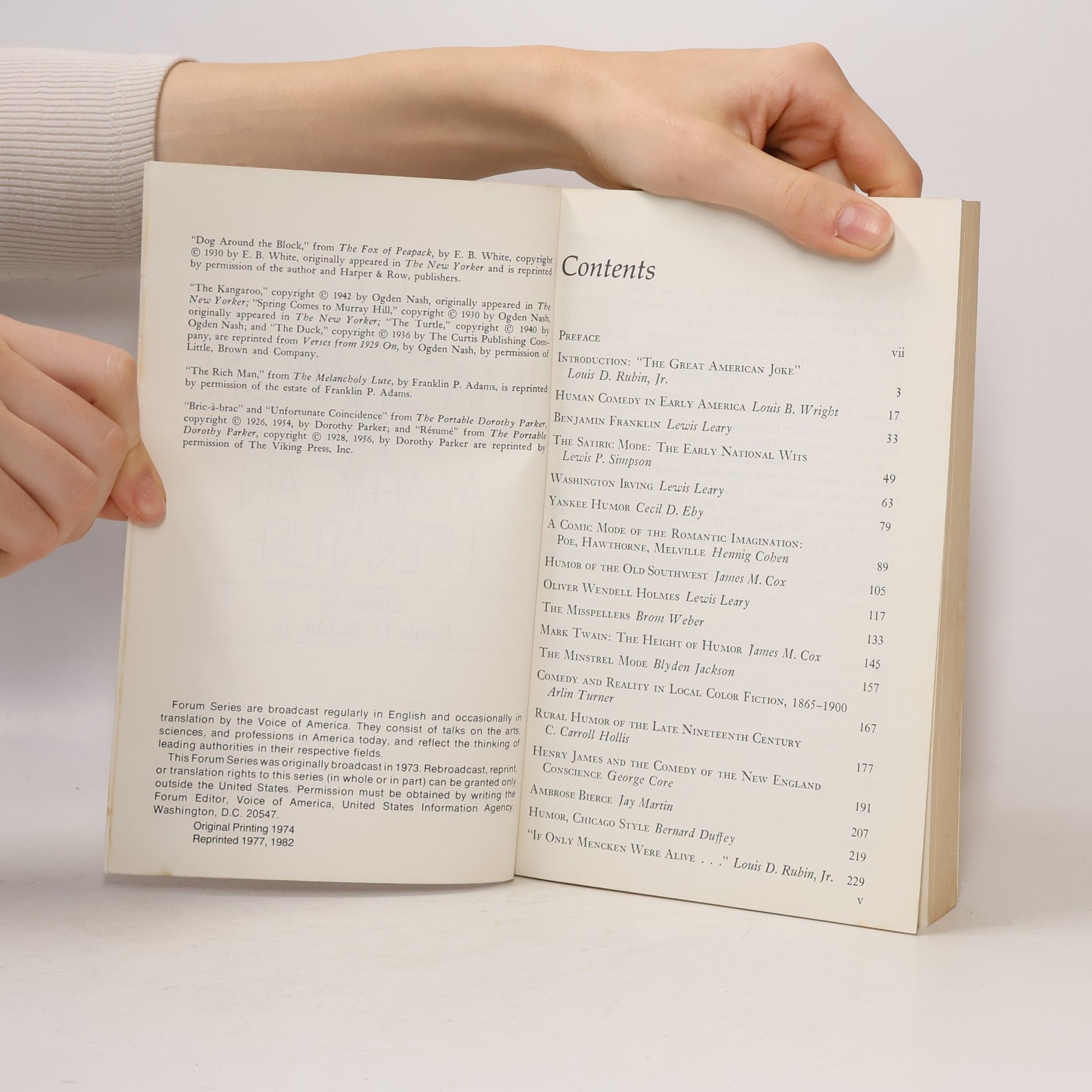 Various authors The Comic Imagination in American Literature