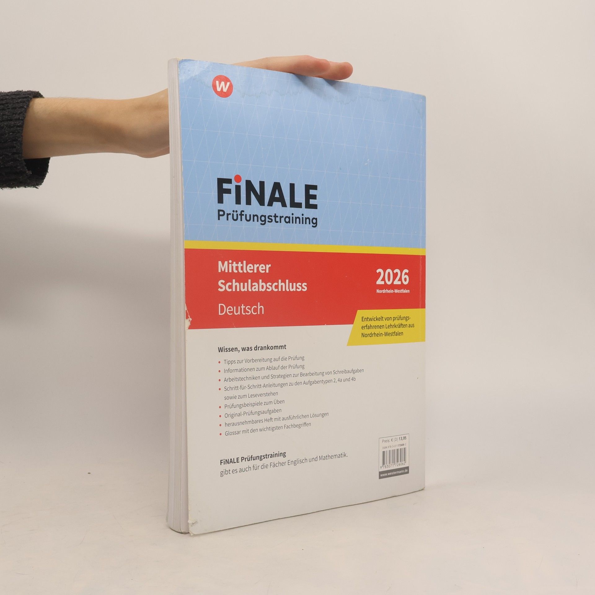 Andrea Heinrichs FiNALE - Prüfungstraining Mittlerer Schulabschluss Nordrhein-Westfalen: Deutsch 2026 Arbeitsbuch mit Lösungsheft