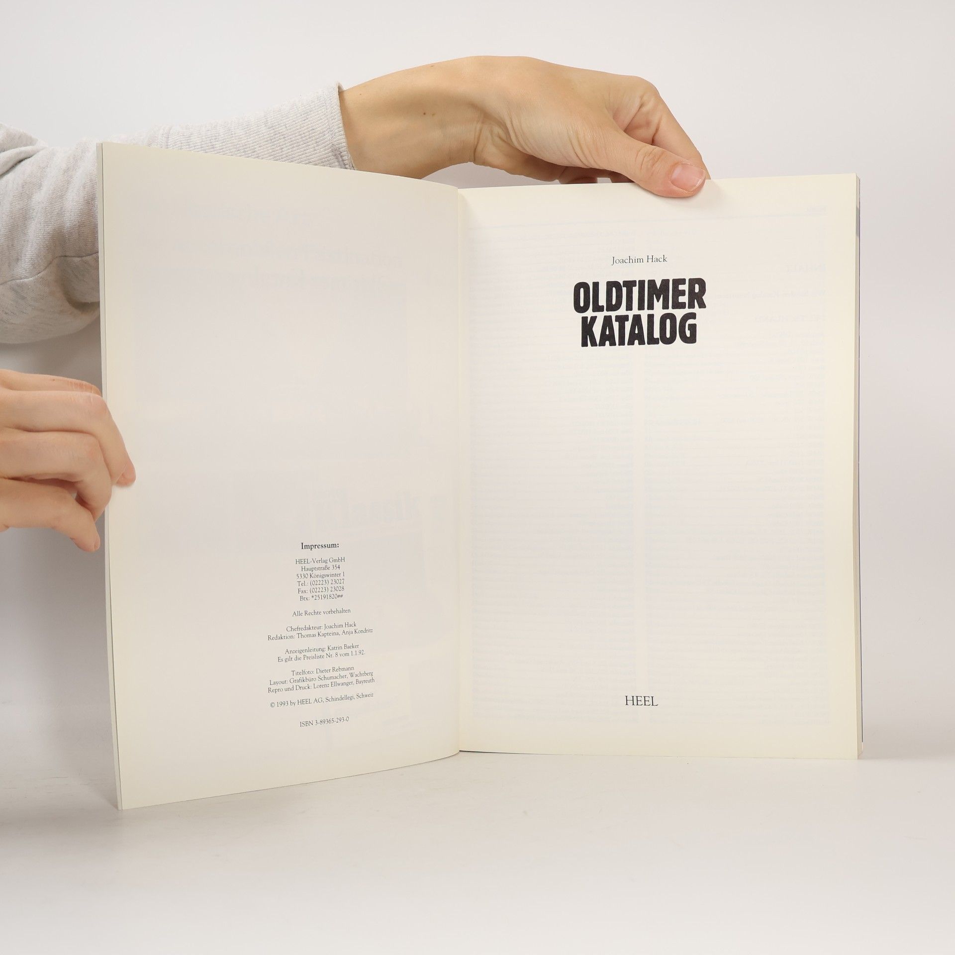 Joachim Hack Oldtimer-Katalog - 7: Oldtimer Katalog
