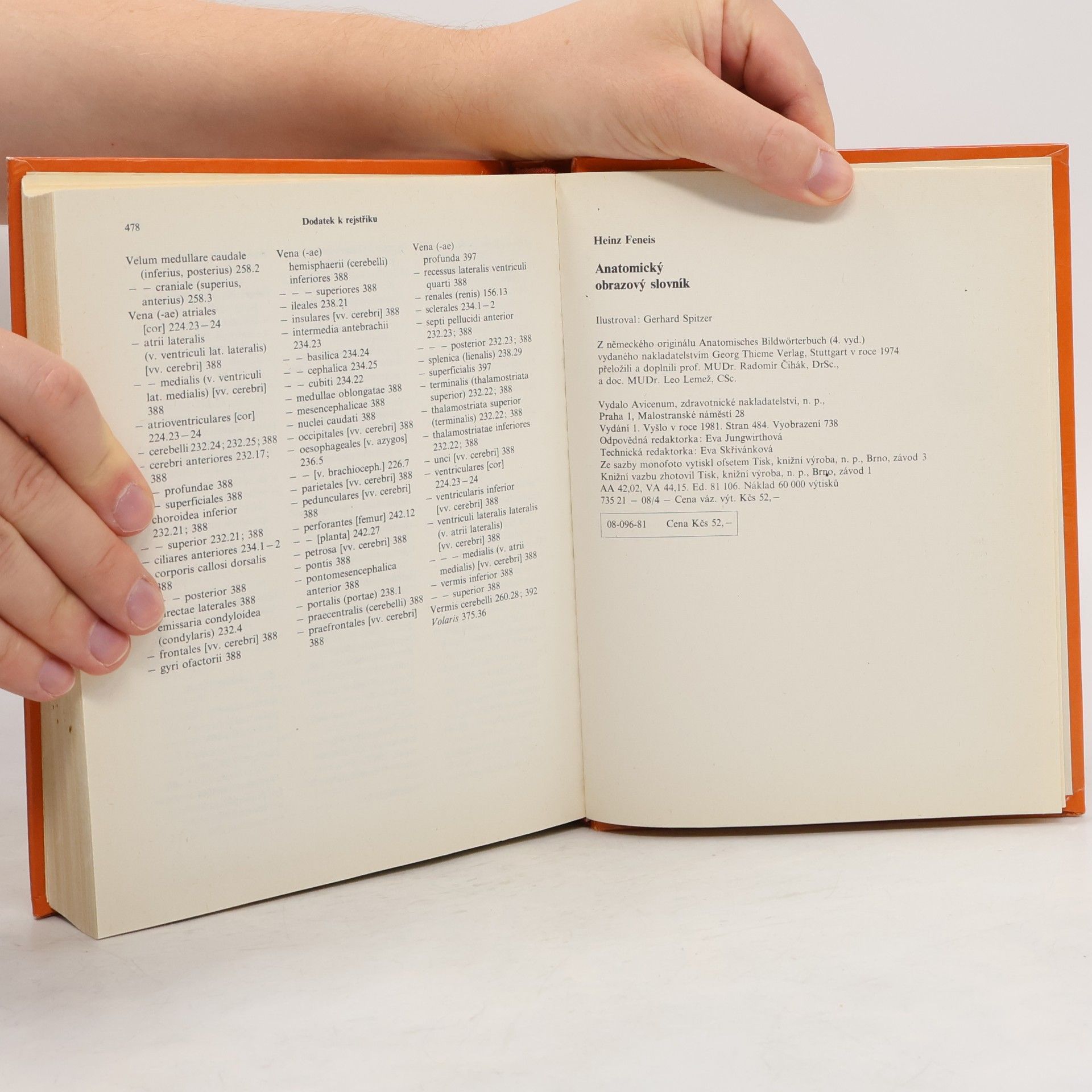 Heinz Feneis Anatomický obrazový slovník