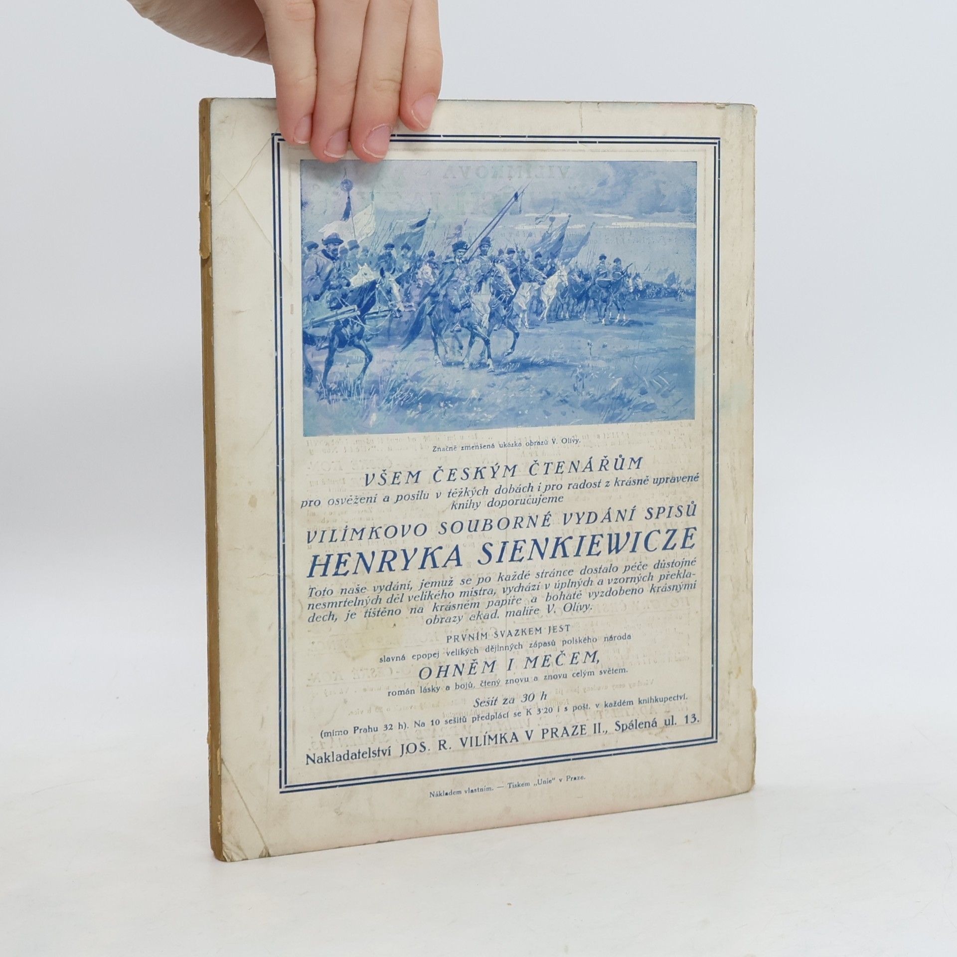 Henryka Sienkiewicze Vilímkův Humoristický Kalendář 1918