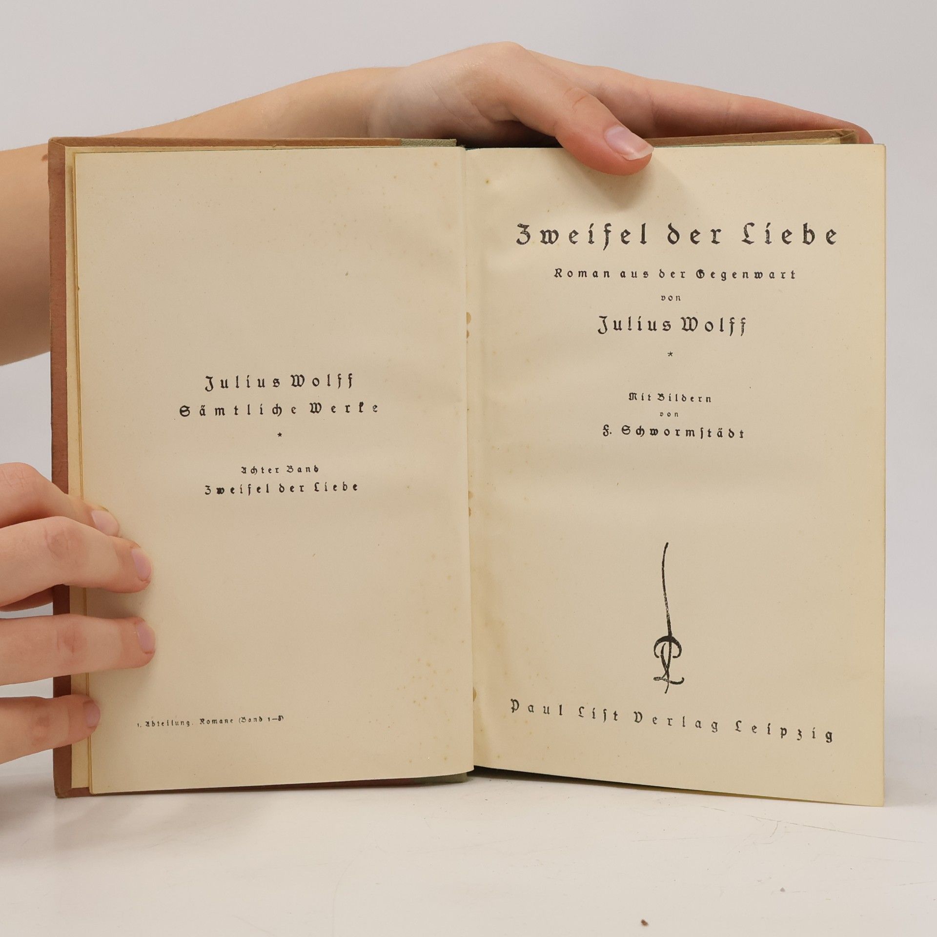 Julius Wolff Zweifel der Liebe