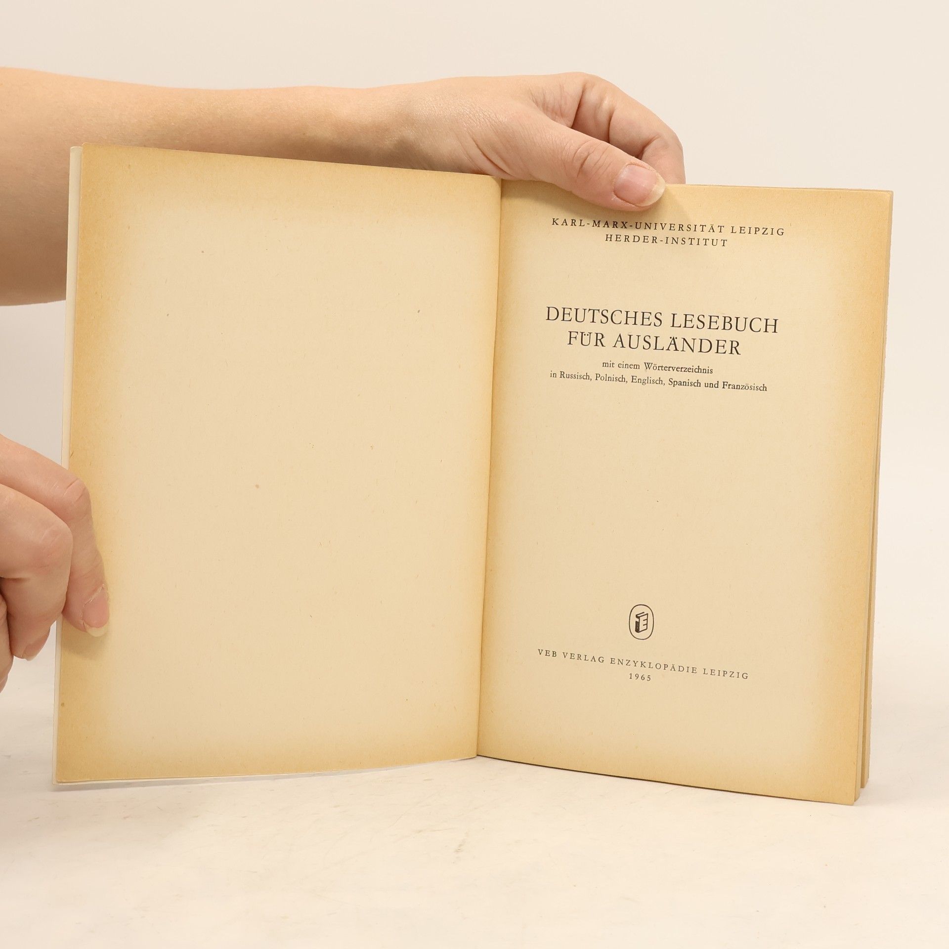 Various authors Deutsches Lesebuch für Ausländer